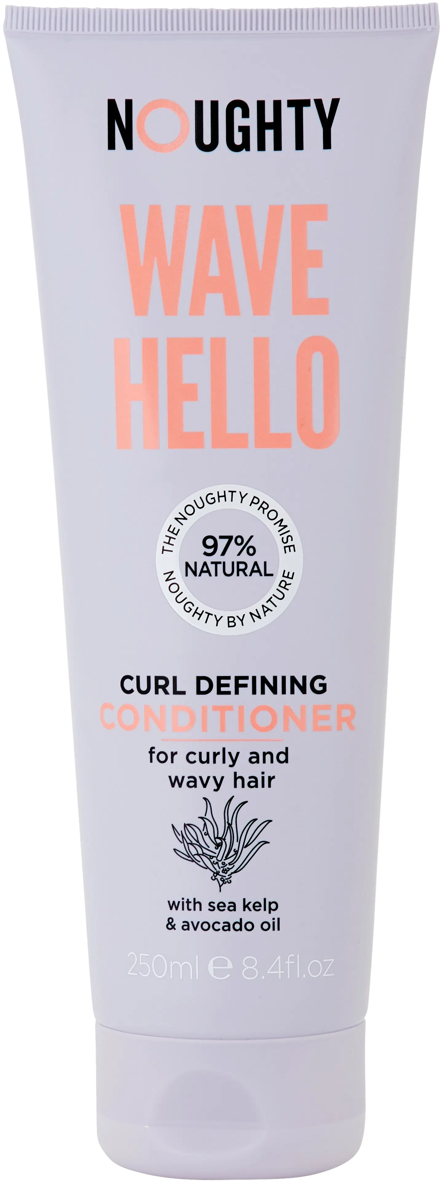 Noughty Wave Hello Curl Defining Conditioner hoitoaine kiharoille ja taipuisille hiuksille 250ml