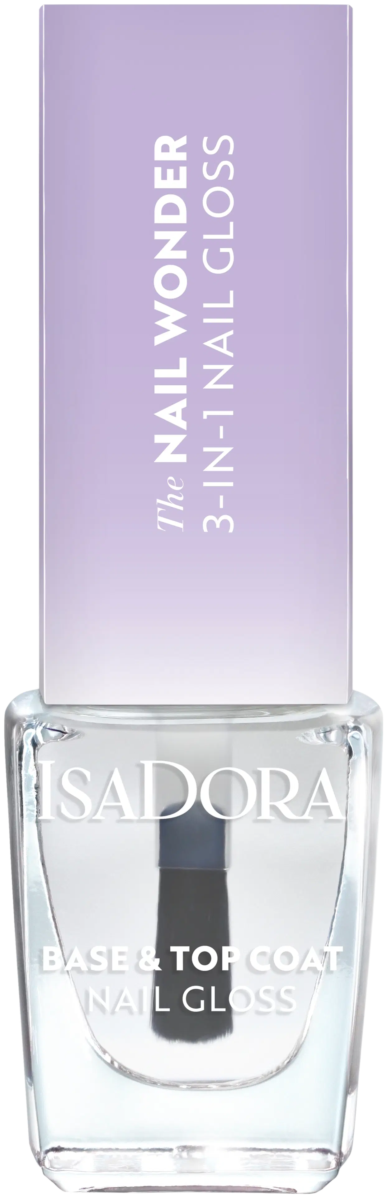 IsaDora Nail Wonder 3-in-1 Nail Polish Clear kynsilakka 6 ml