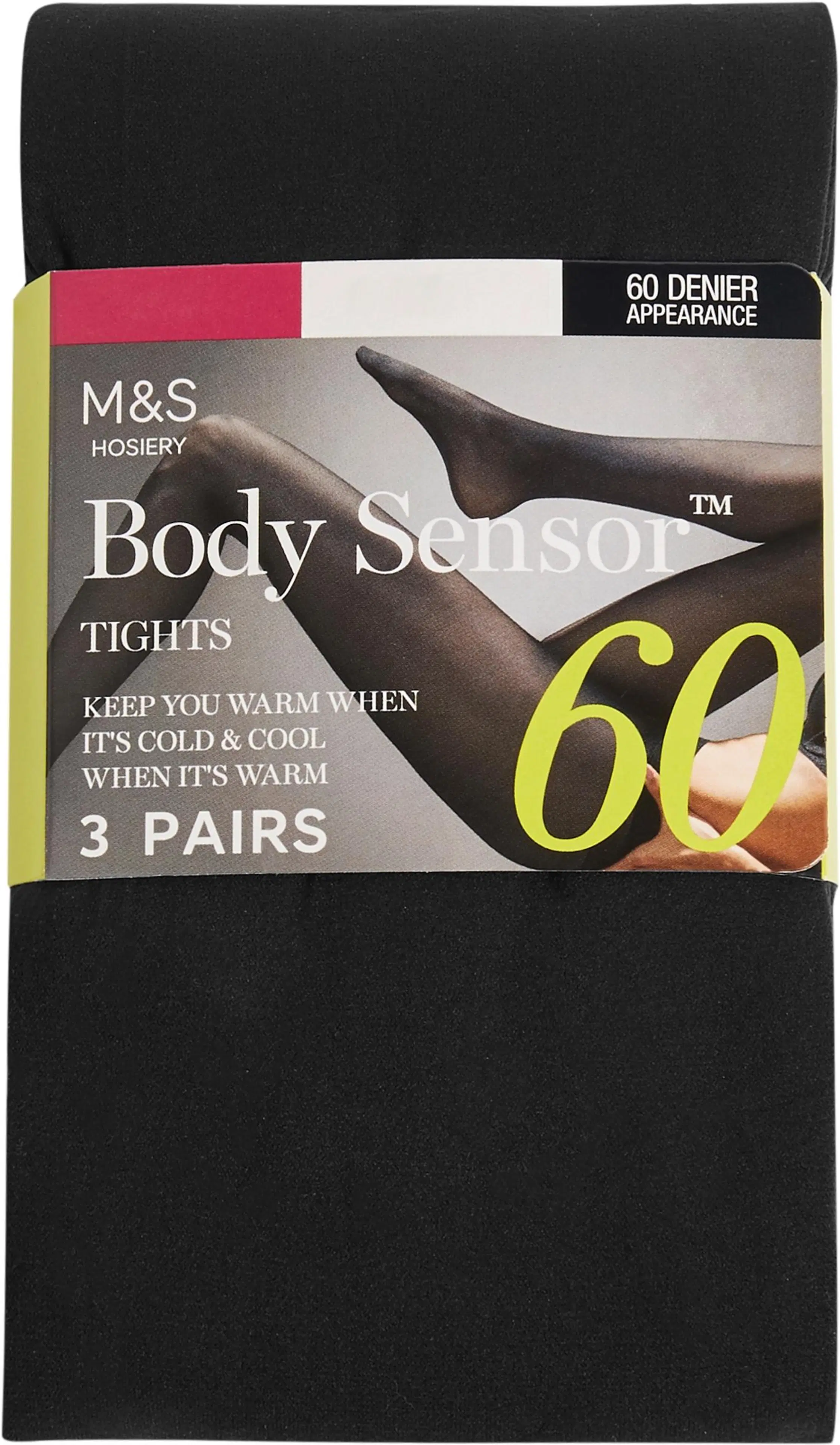 Marks & Spencer Bodysensor sukkahousut 60 den 3 kpl/pkt