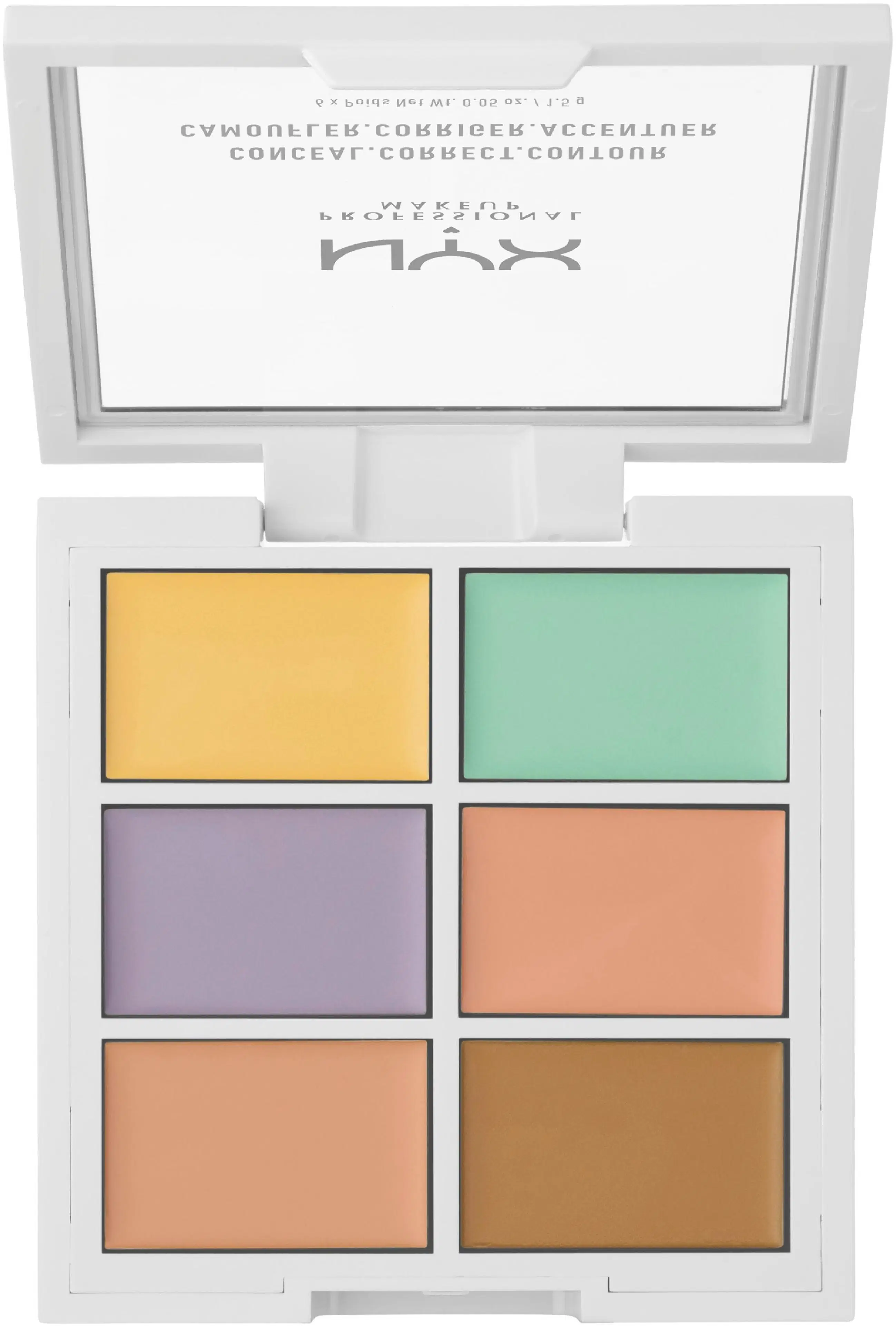 NYX Professional Makeup 3C Palette Color Correcting Concealer peiteväripaletti 1,5 g