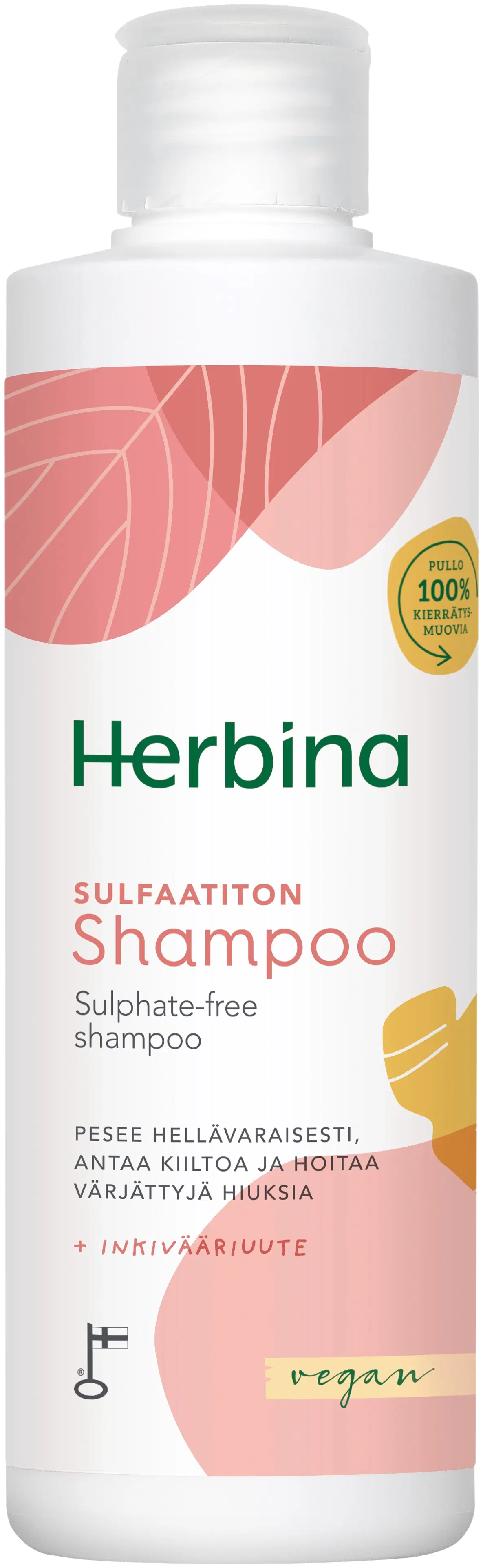 Herbina 250ml Sulfaatiton shampoo 3in1