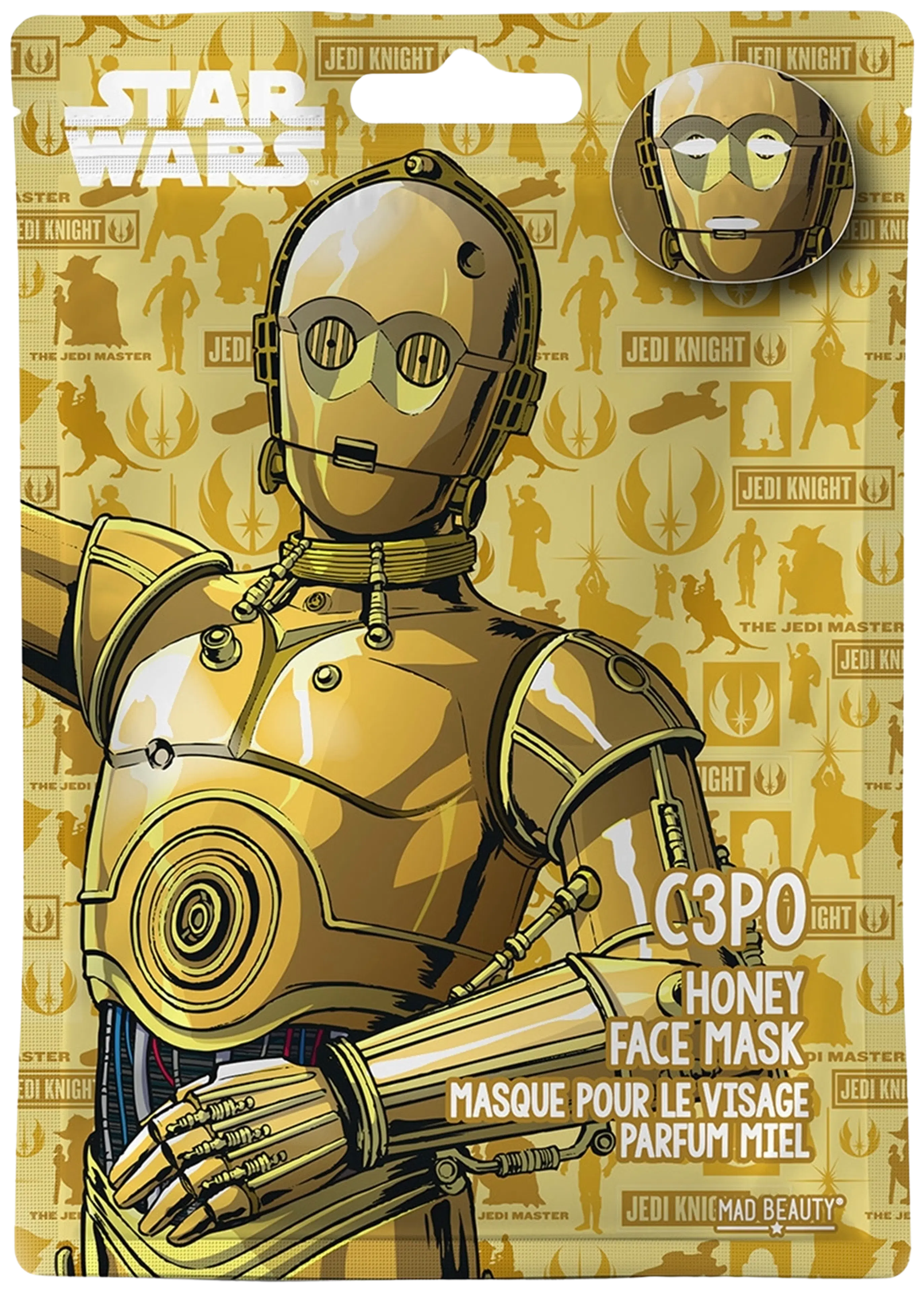 Mad Beauty Star Wars Face Mask C3PO  -kangasnaamio