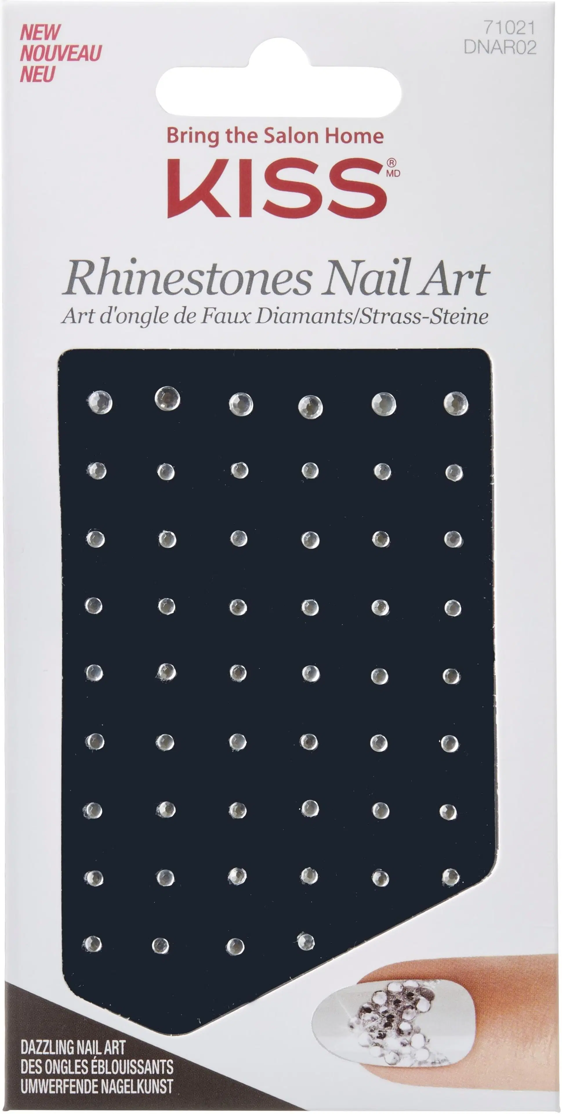 Kiss Rhinestones Nail Art, kynsistrassit DNAR02