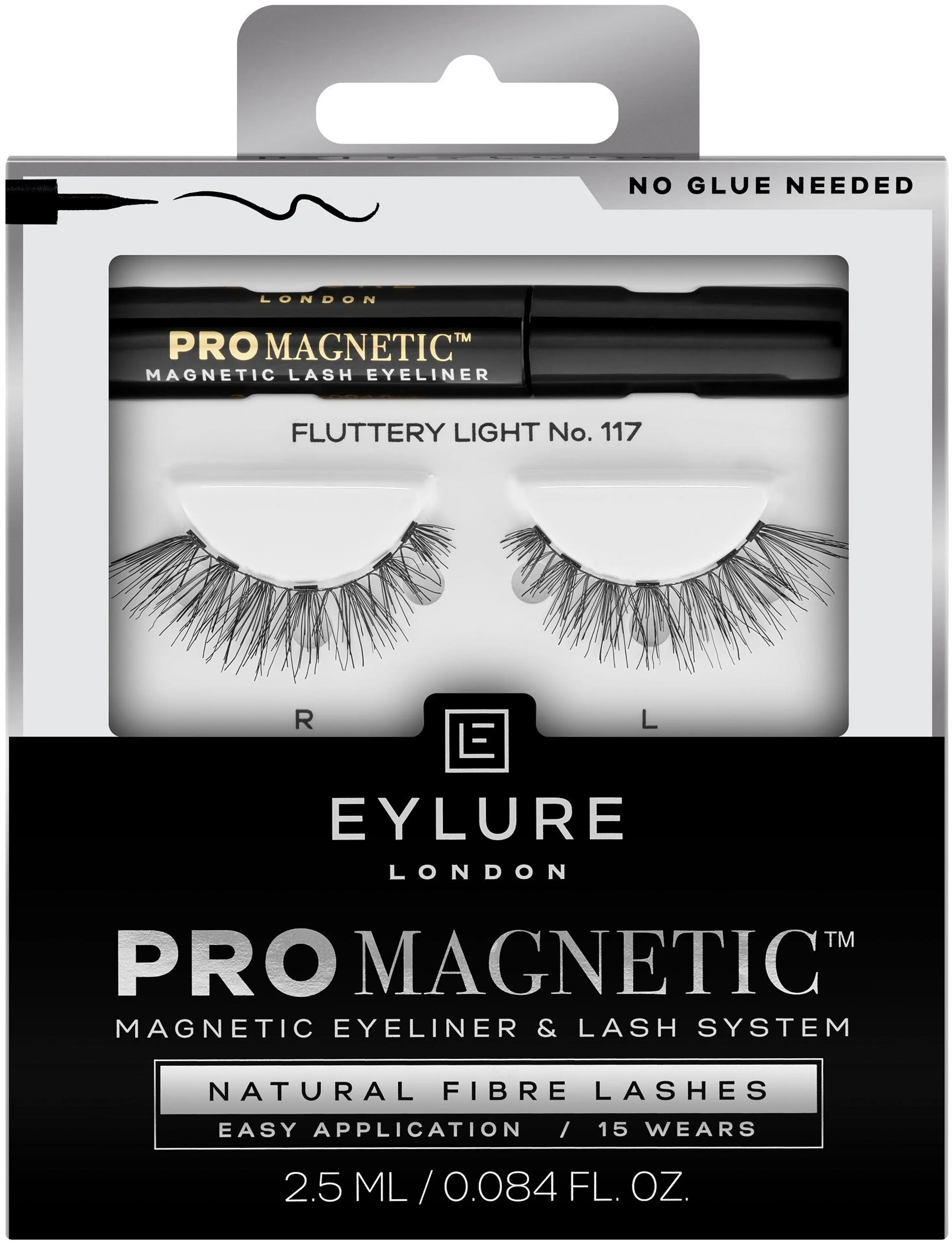 Eylure ProMagnetic Liner & Natural fiber lashes 117 -ripsipakkaus