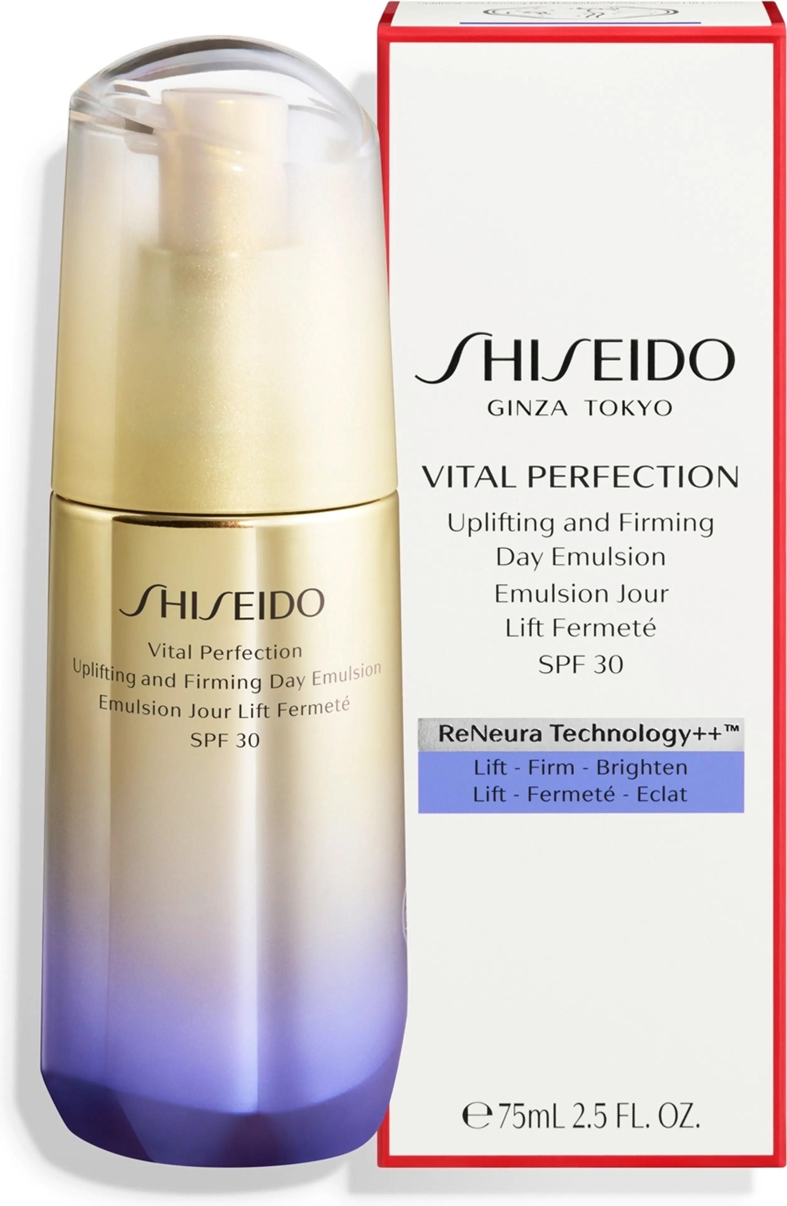 Shiseido Vital Perfection Uplifting and Firming Day Emulsion SPF30 kasvoemulsio 75 ml
