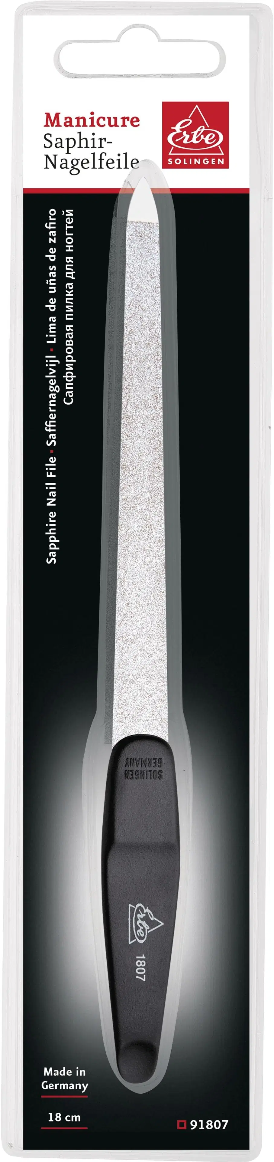 Erbe Solingen safiiriviila, suora, 18 cm