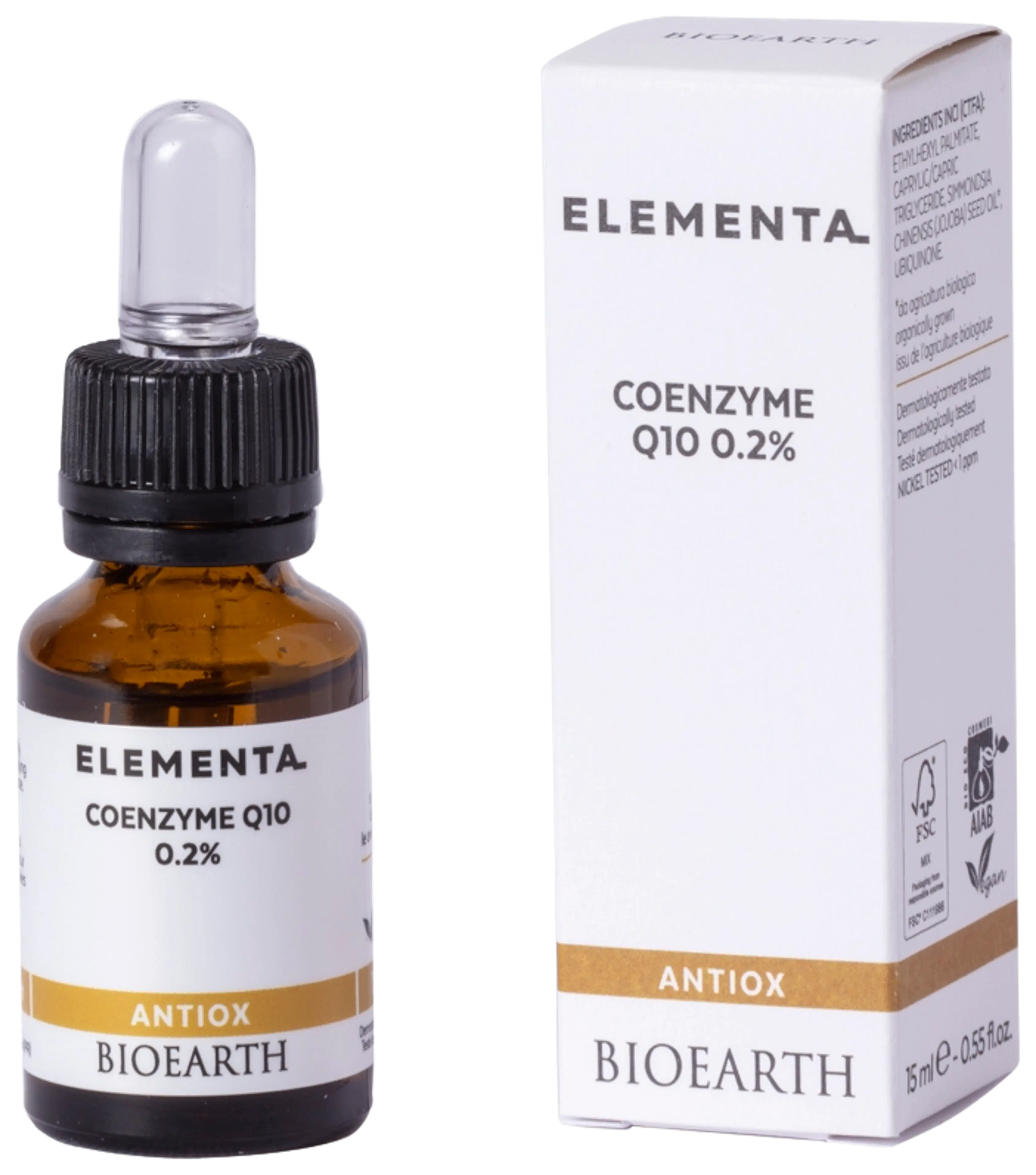 Bioearth Elementa Coenzyme Q10 0.2% boosteri 15ml