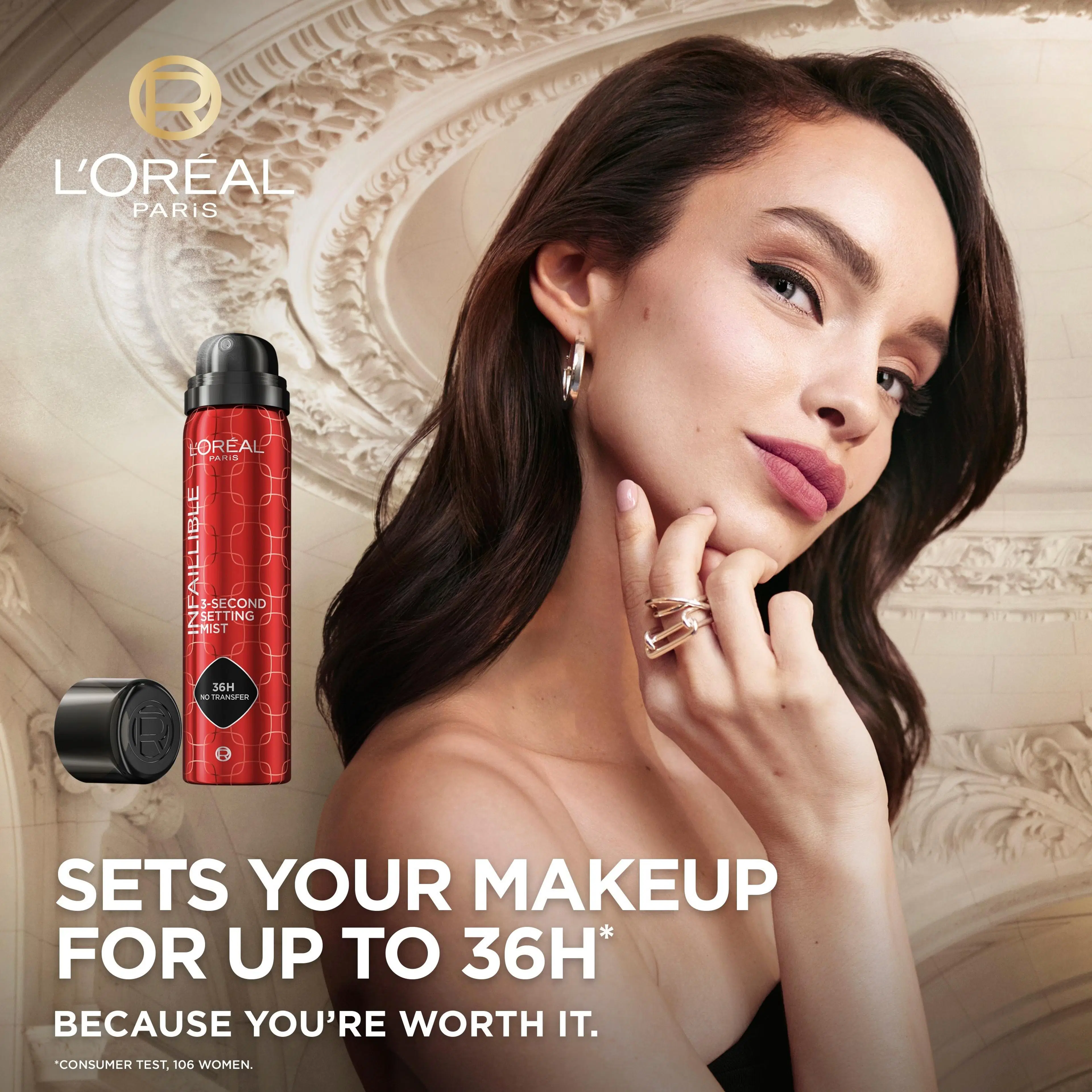 L'Oréal Paris Infaillible 3-Second Setting Mist meikinkiinnityssuihke 75ml