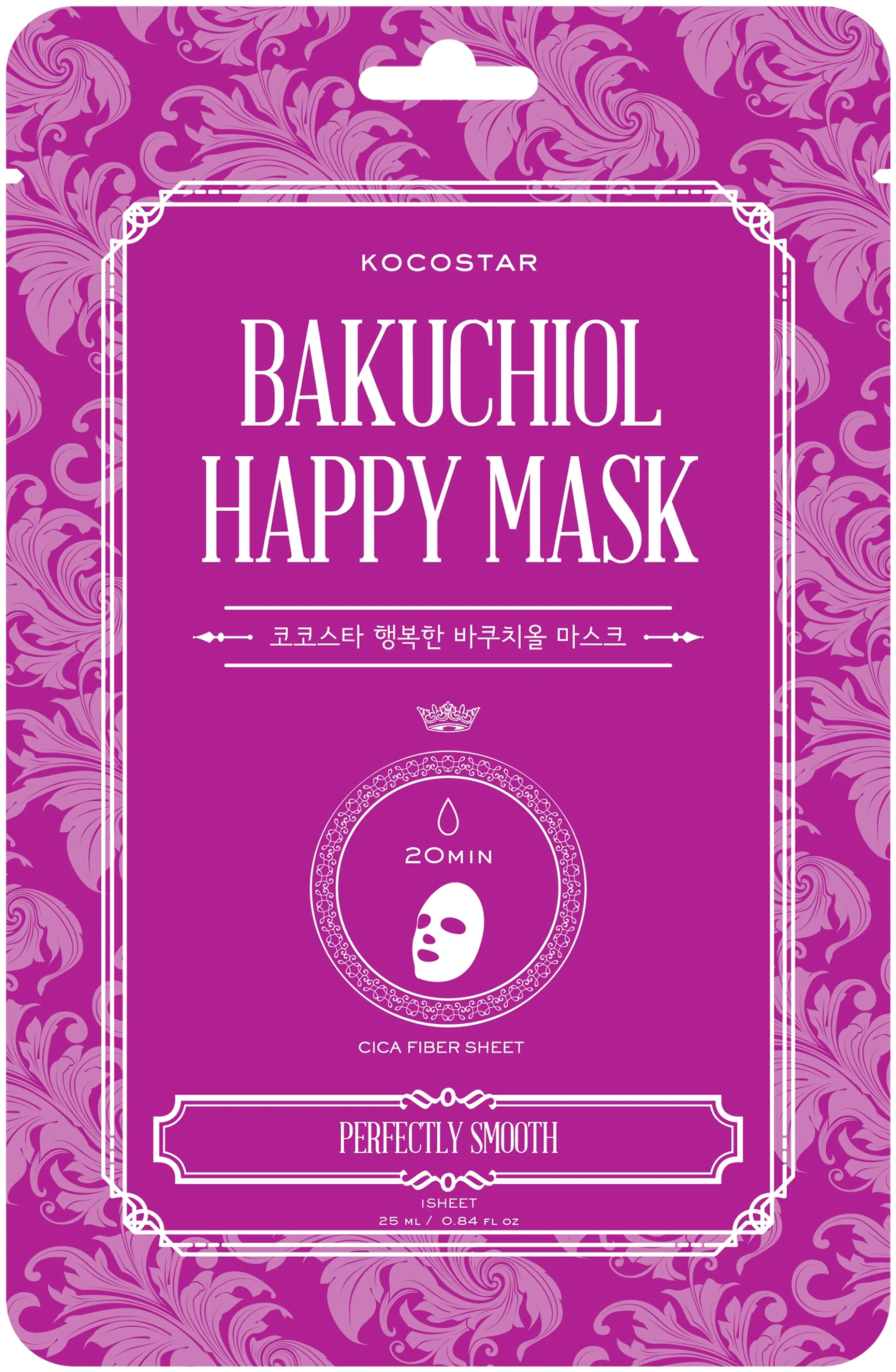 KOCOSTAR Bakuchiol Happy Mask kangasnaamio 1 kpl