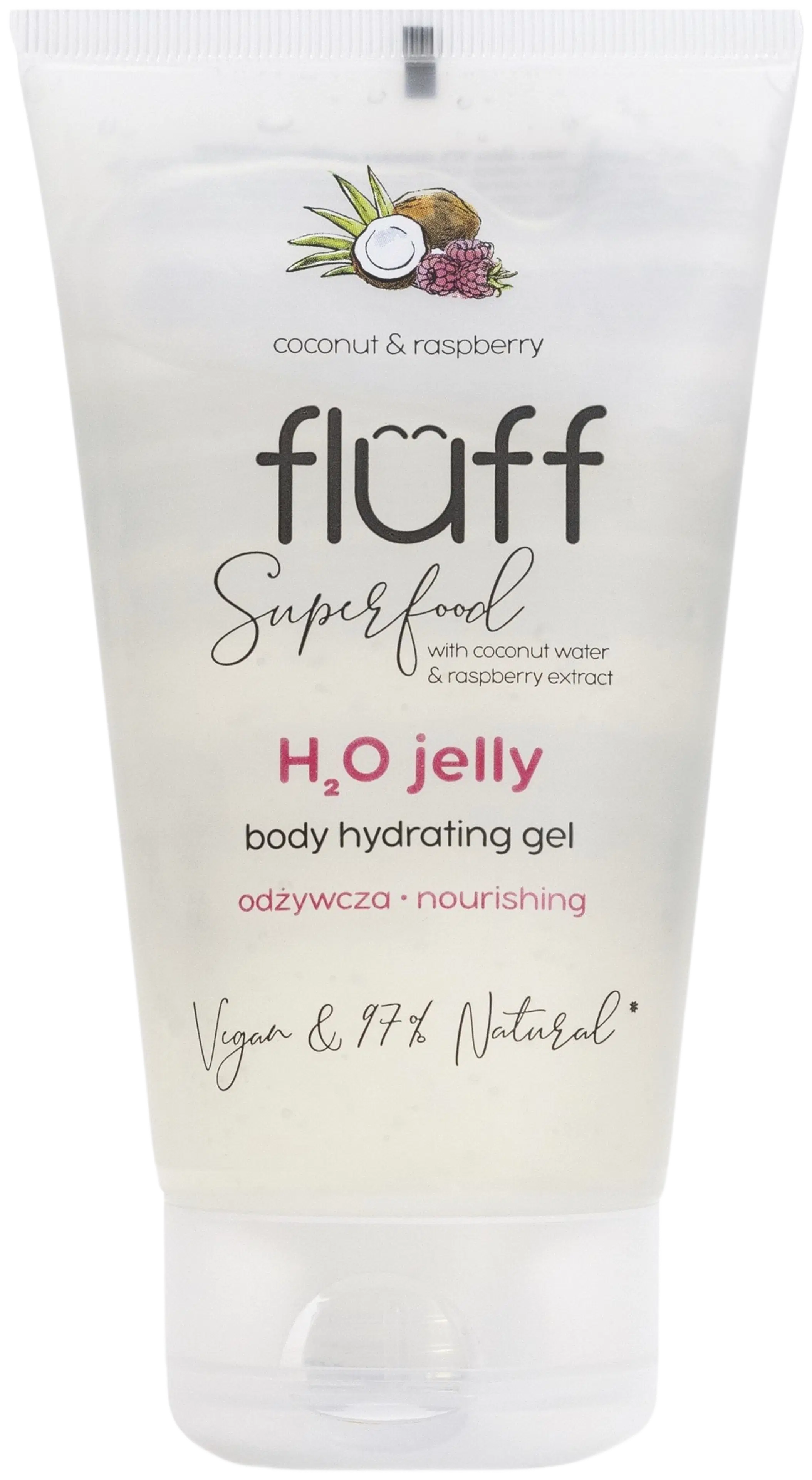 Fluff H2o Body Gel raspberry&coconut-vartalogeeli