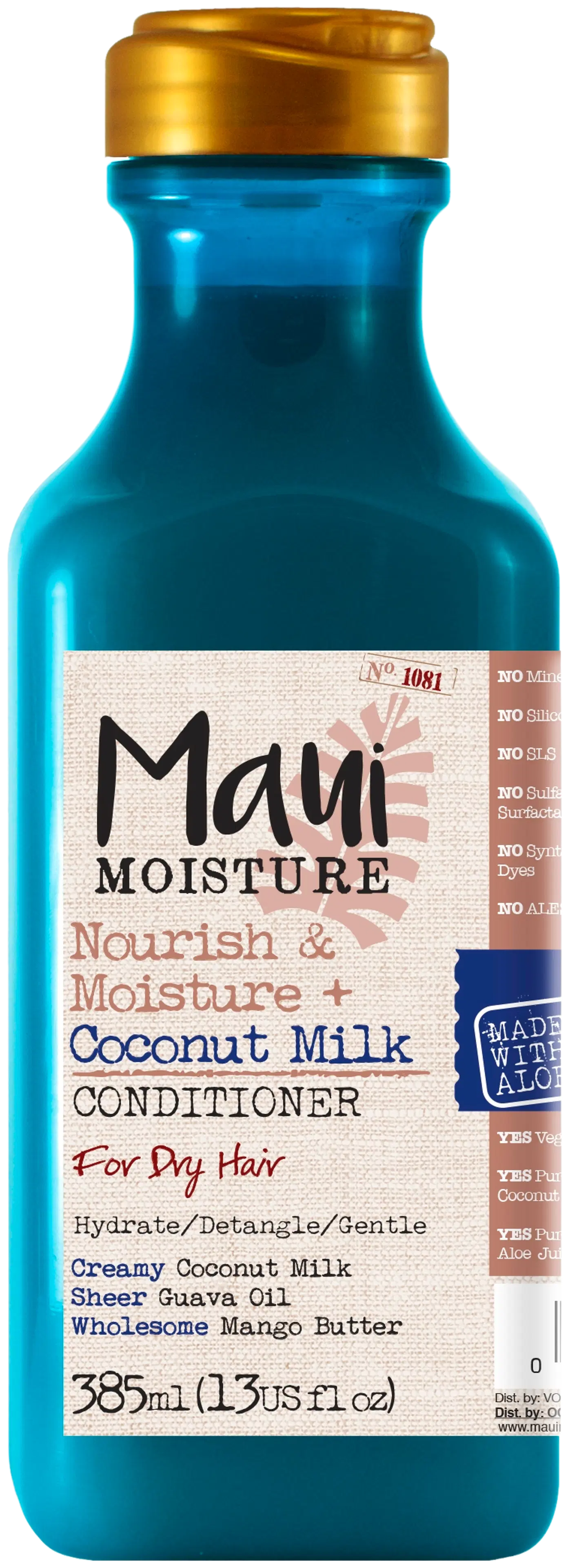 Maui Moisture 385ml Nourish & Moisture + Coconut Milk Hoitoaine