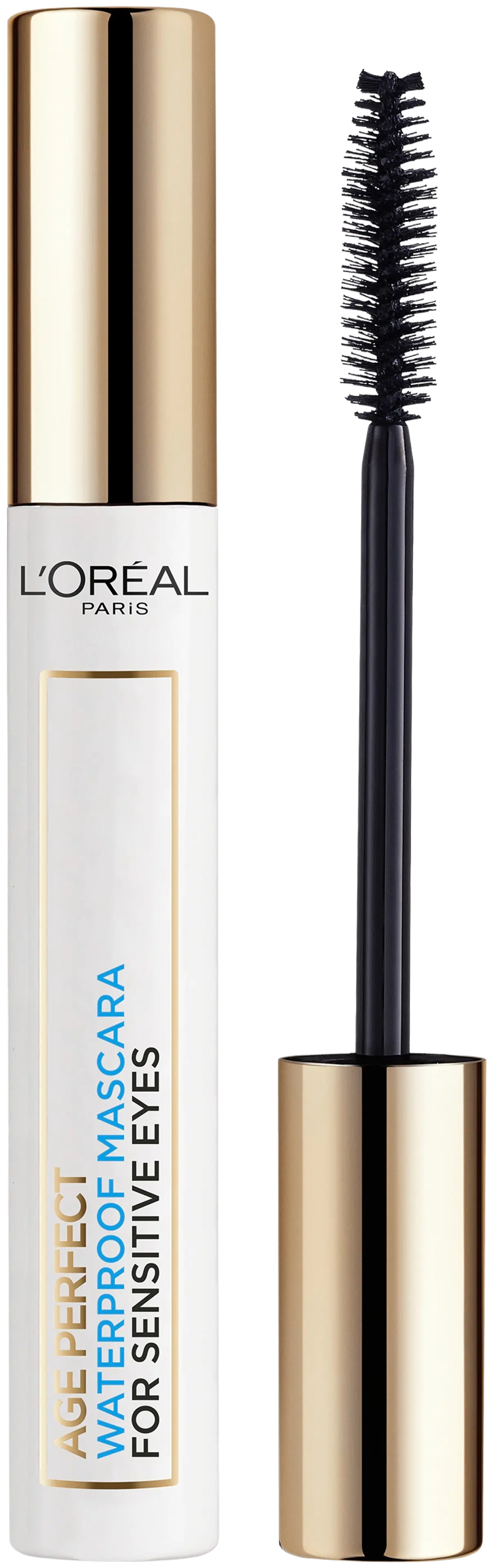 L'Oréal Paris Age Perfect vedenkestävä musta maskara herkille silmille 7,4ml