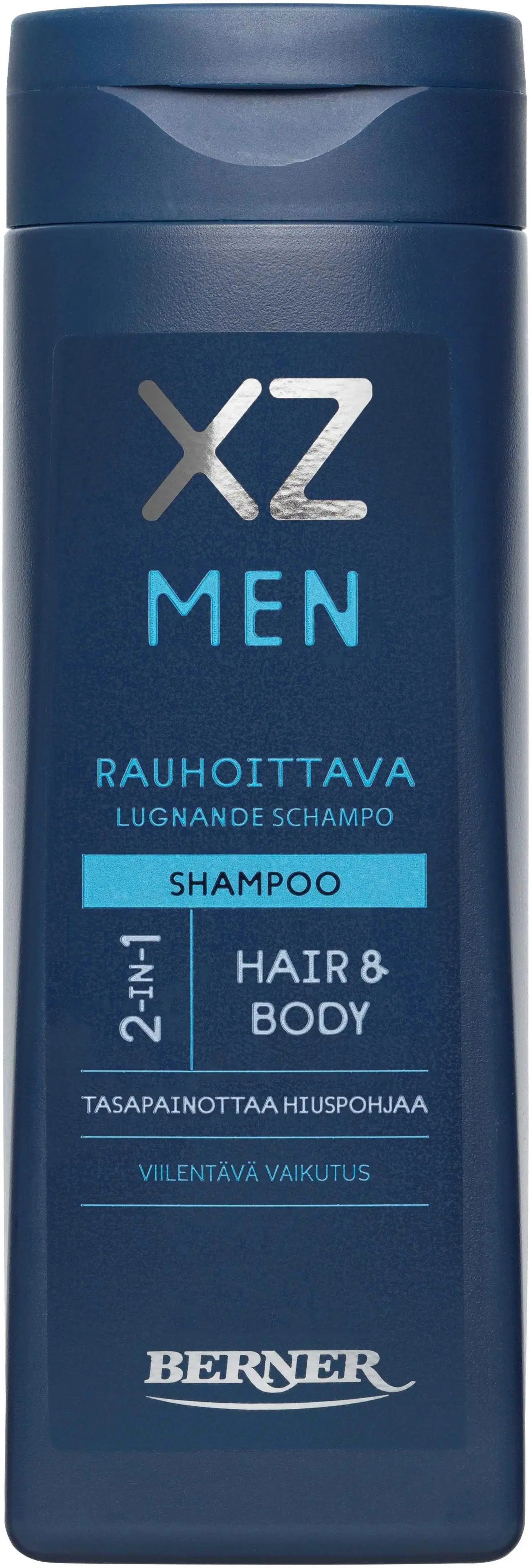 XZ 250ml Men 2-in-1 rauhoittava shampoo