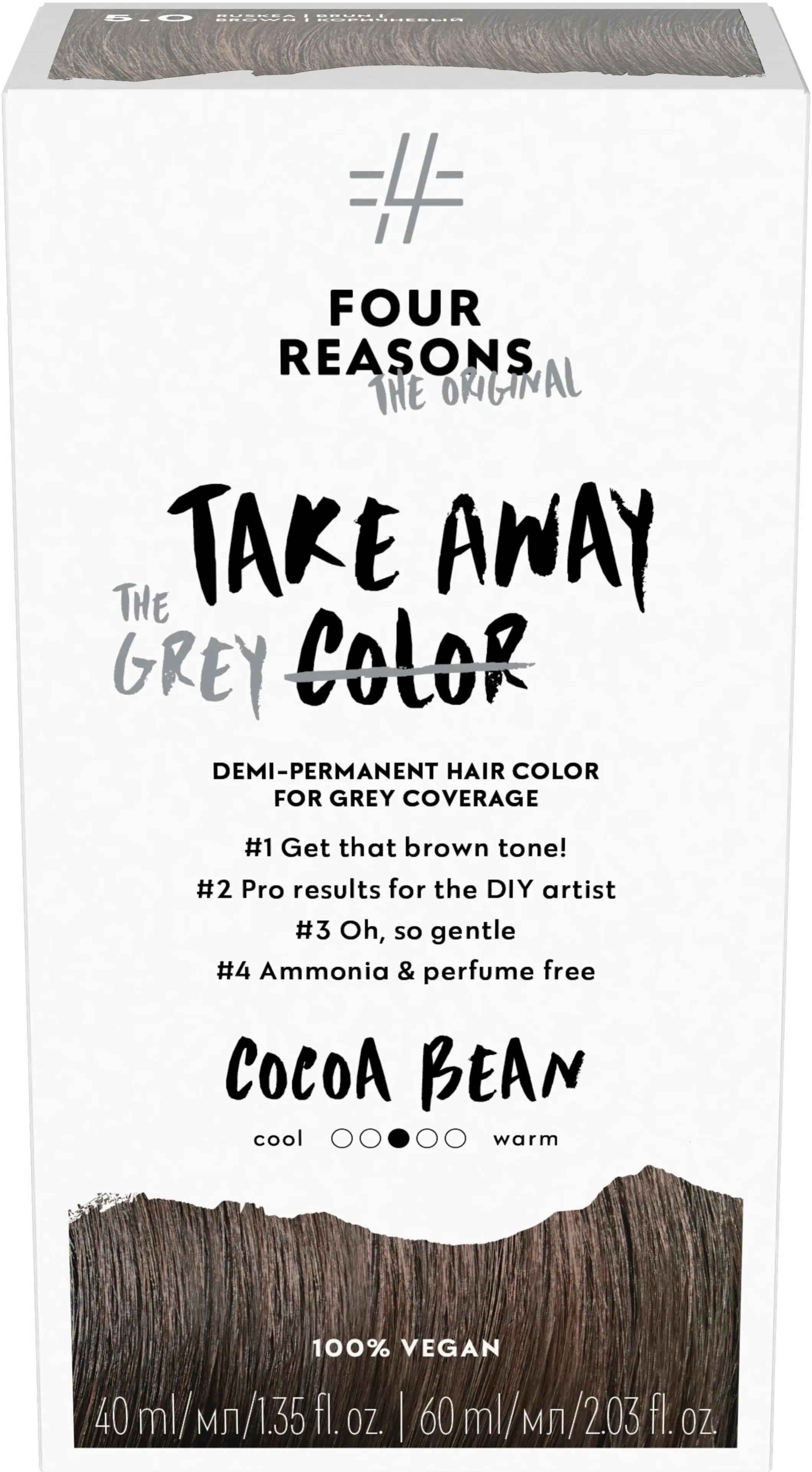 Four Reasons Original Takeaway Color 5.0 Cocoa Bean kestosävyte