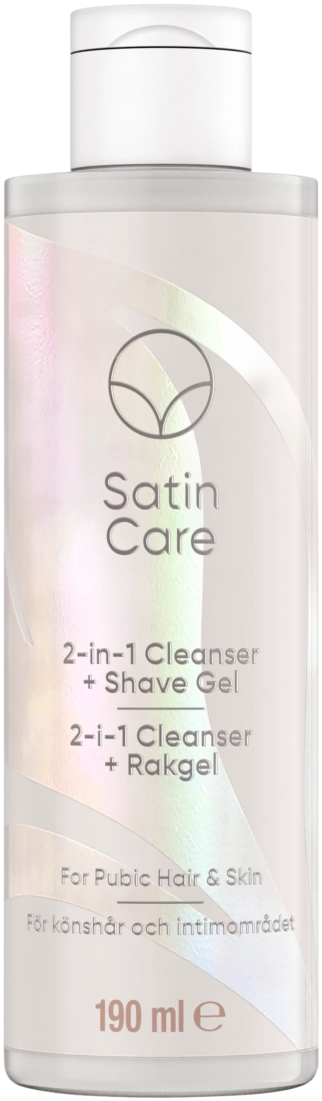 Gillette Satin Care 2in1 Cleanser + Shave Gel 190ml