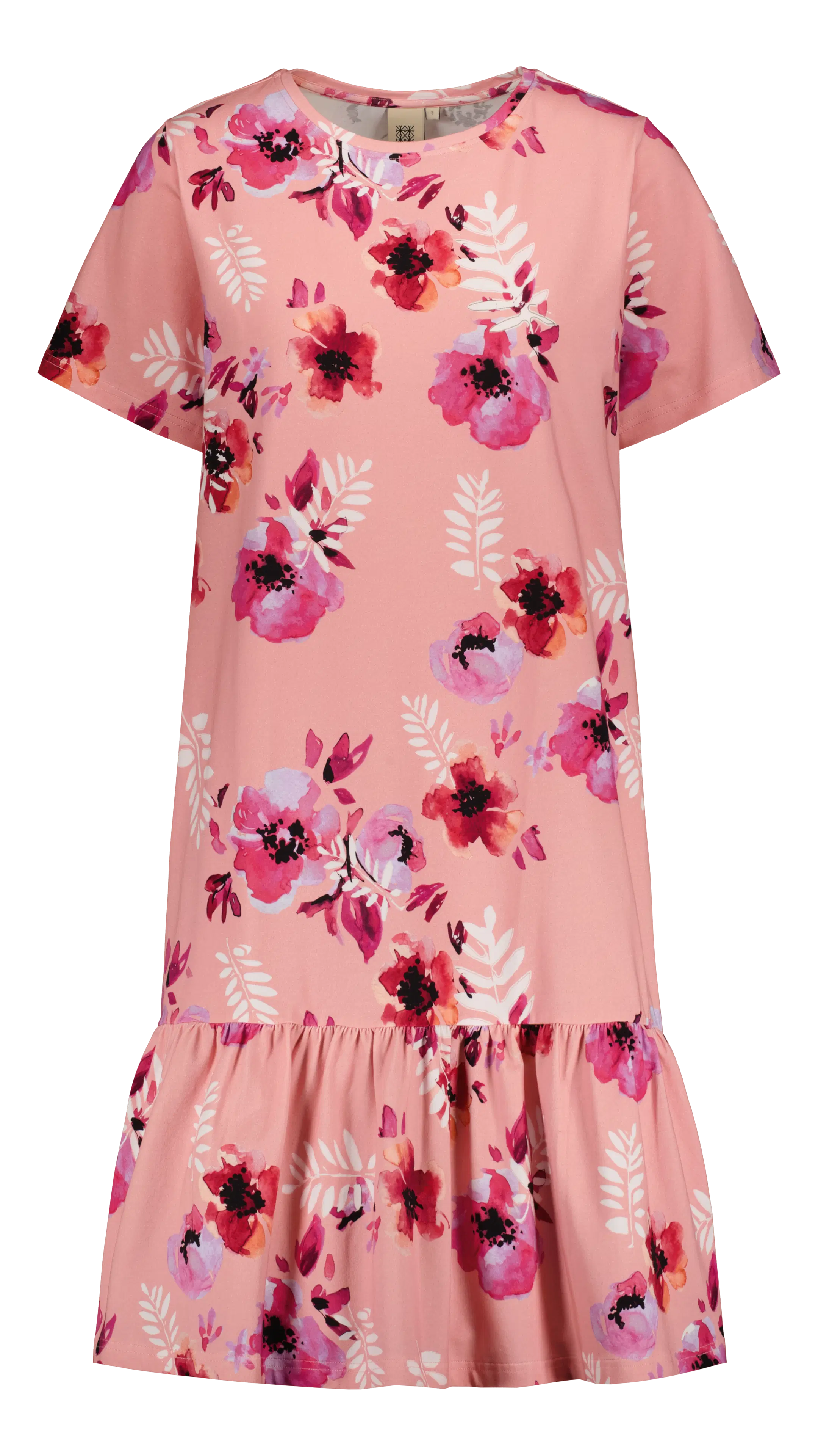 Kaiko Ruffle T-shirt Dress Tropics mekko