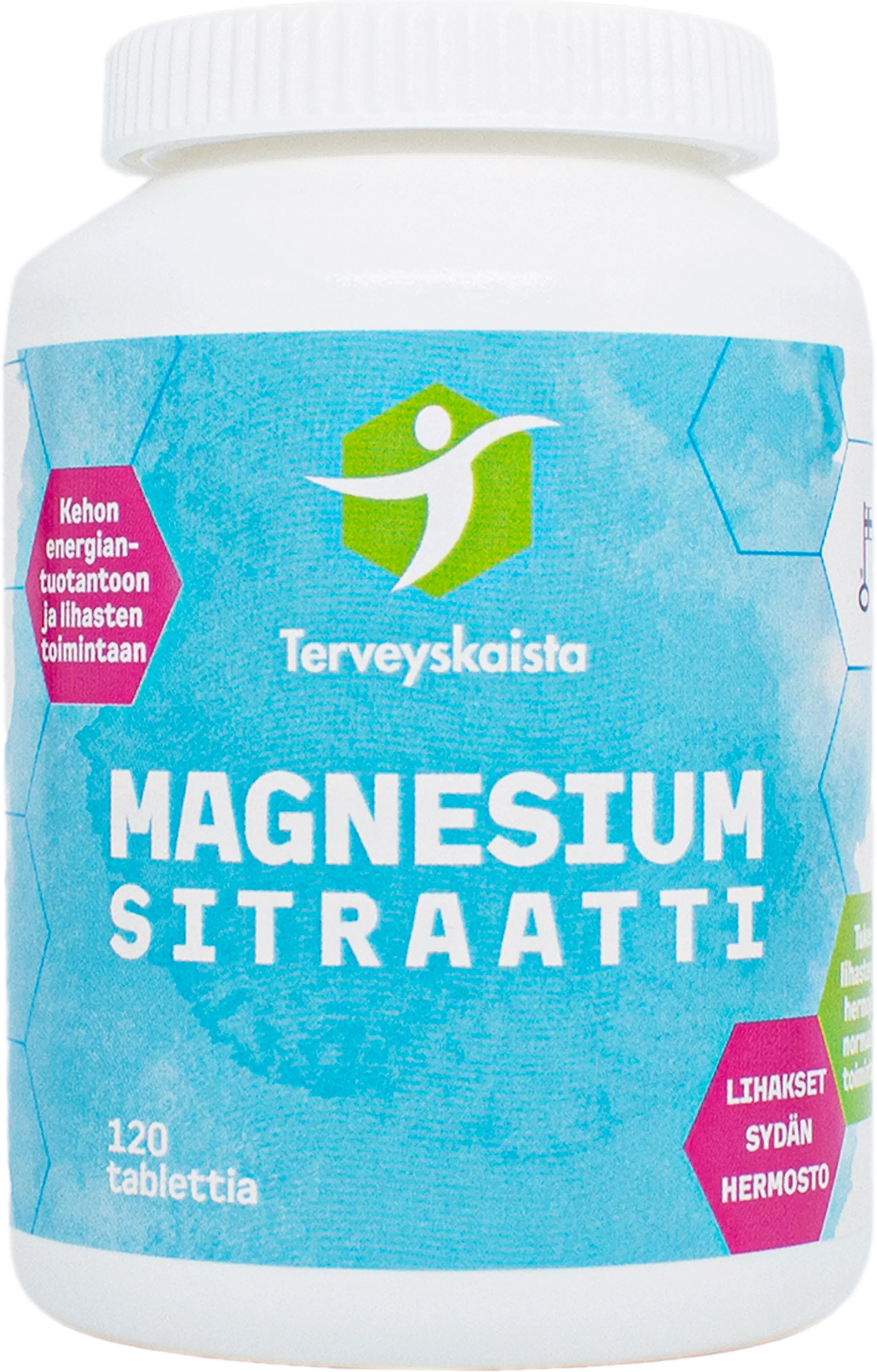 Terveyskaistan Magnesium-sitraatti 120 tabl.