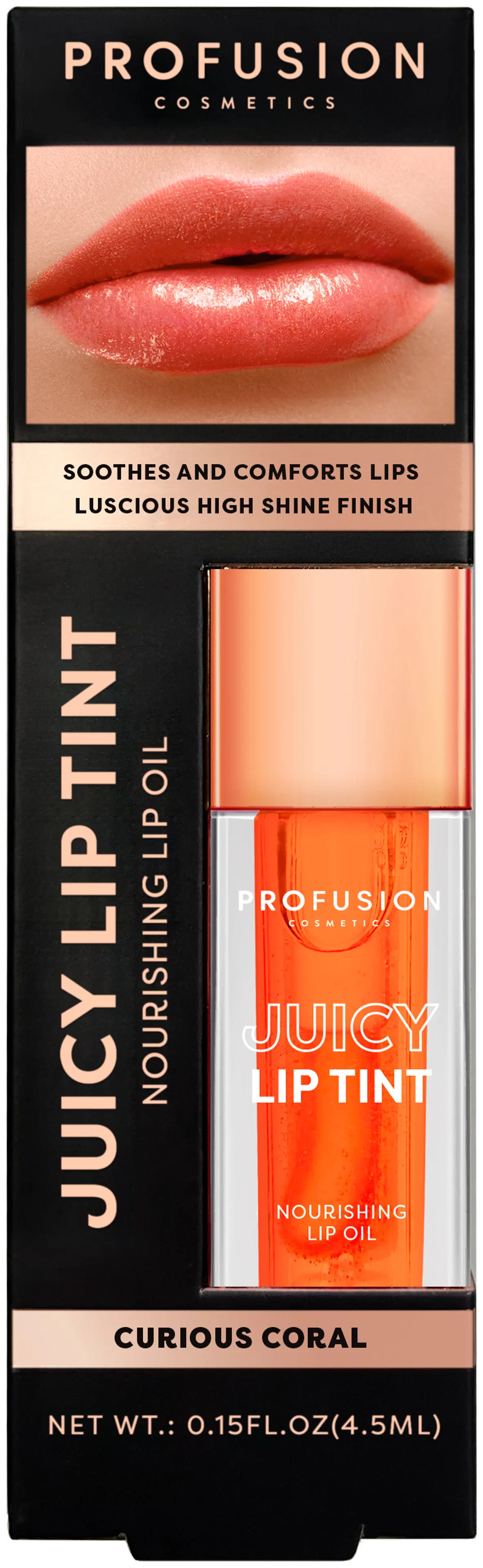 Profusion Cosmetics Juicy Lip Tint Nourishing Lip Oil huuliöljy 4,5 ml