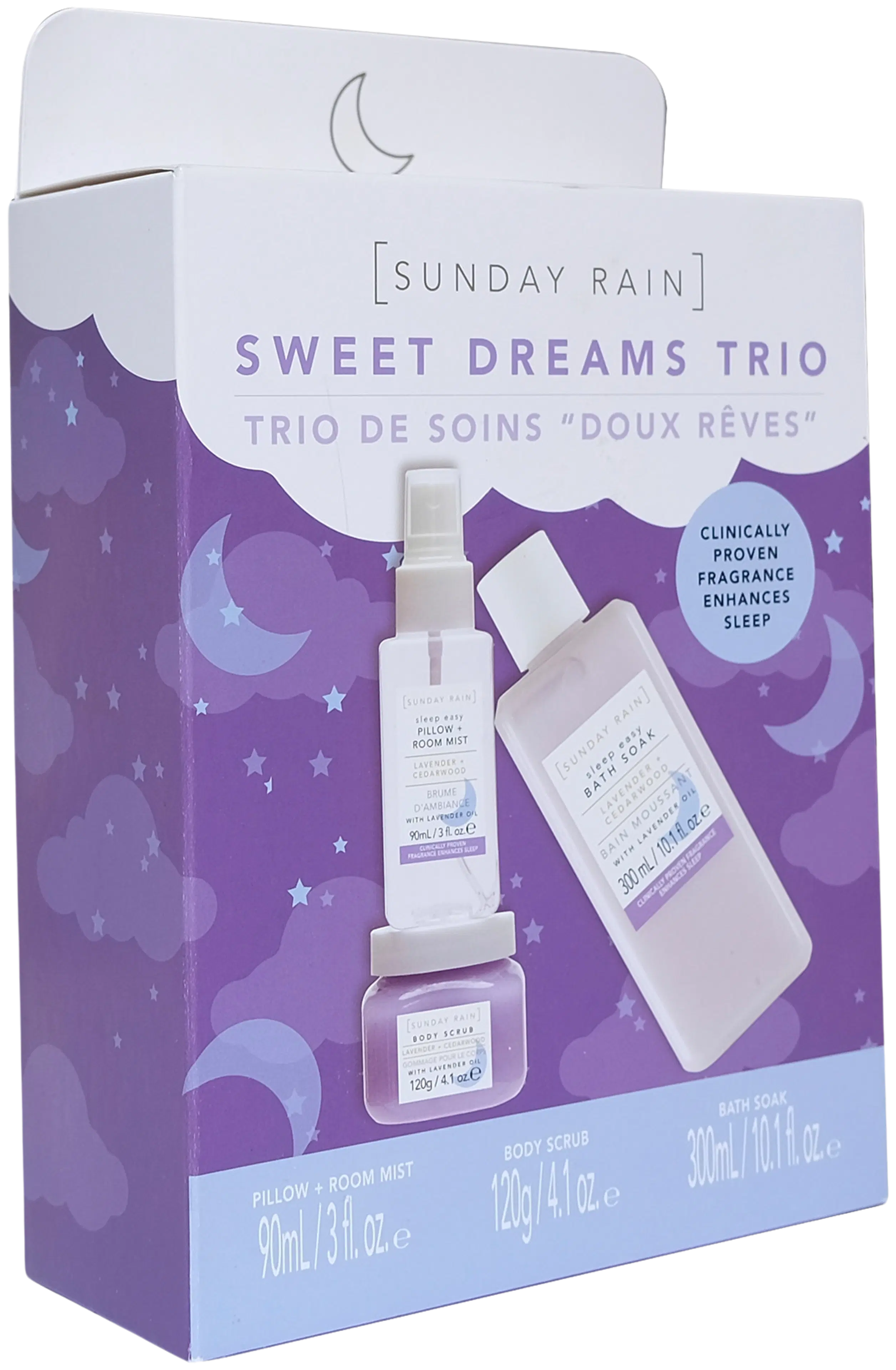 Sunday Rain Sweet Dreams Trio lahjapakkaus