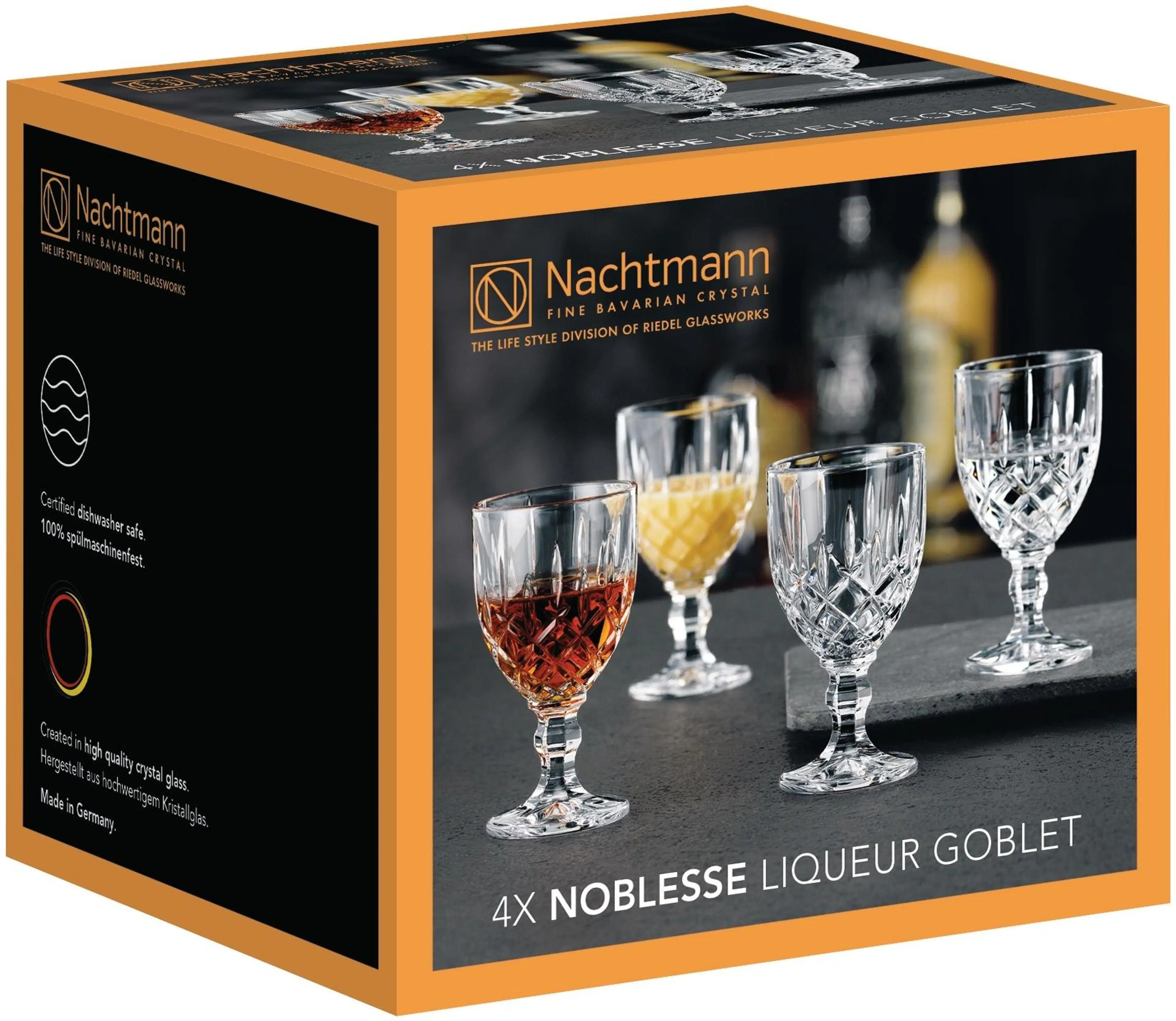 Nachtmann Noblesse jalallinen snapsilasi 4 kpl