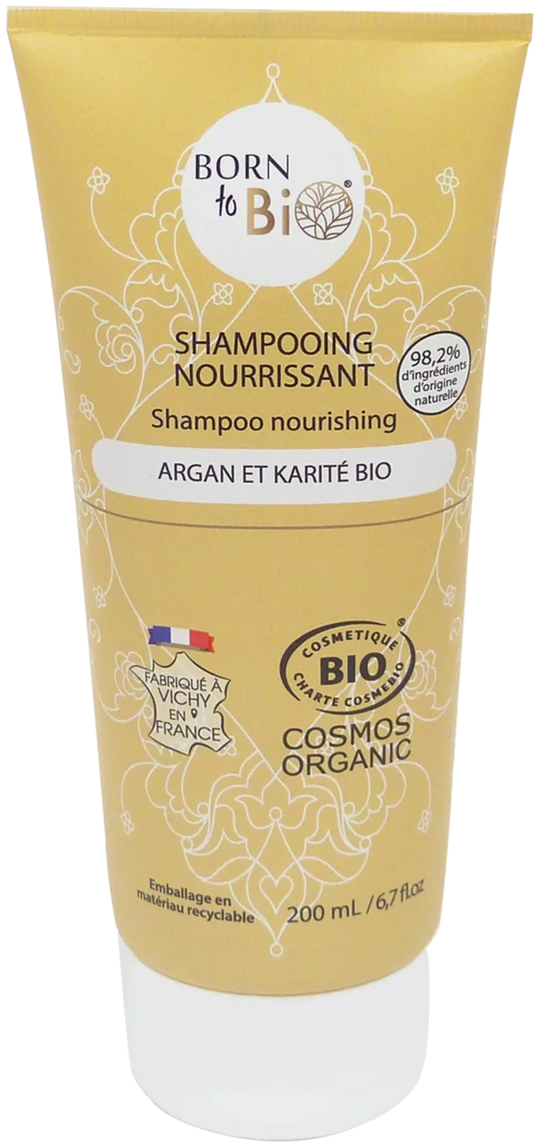 Born to Bio Nourishing Shampoo Kuiville ja vaurioituneille hiuksille 200ml