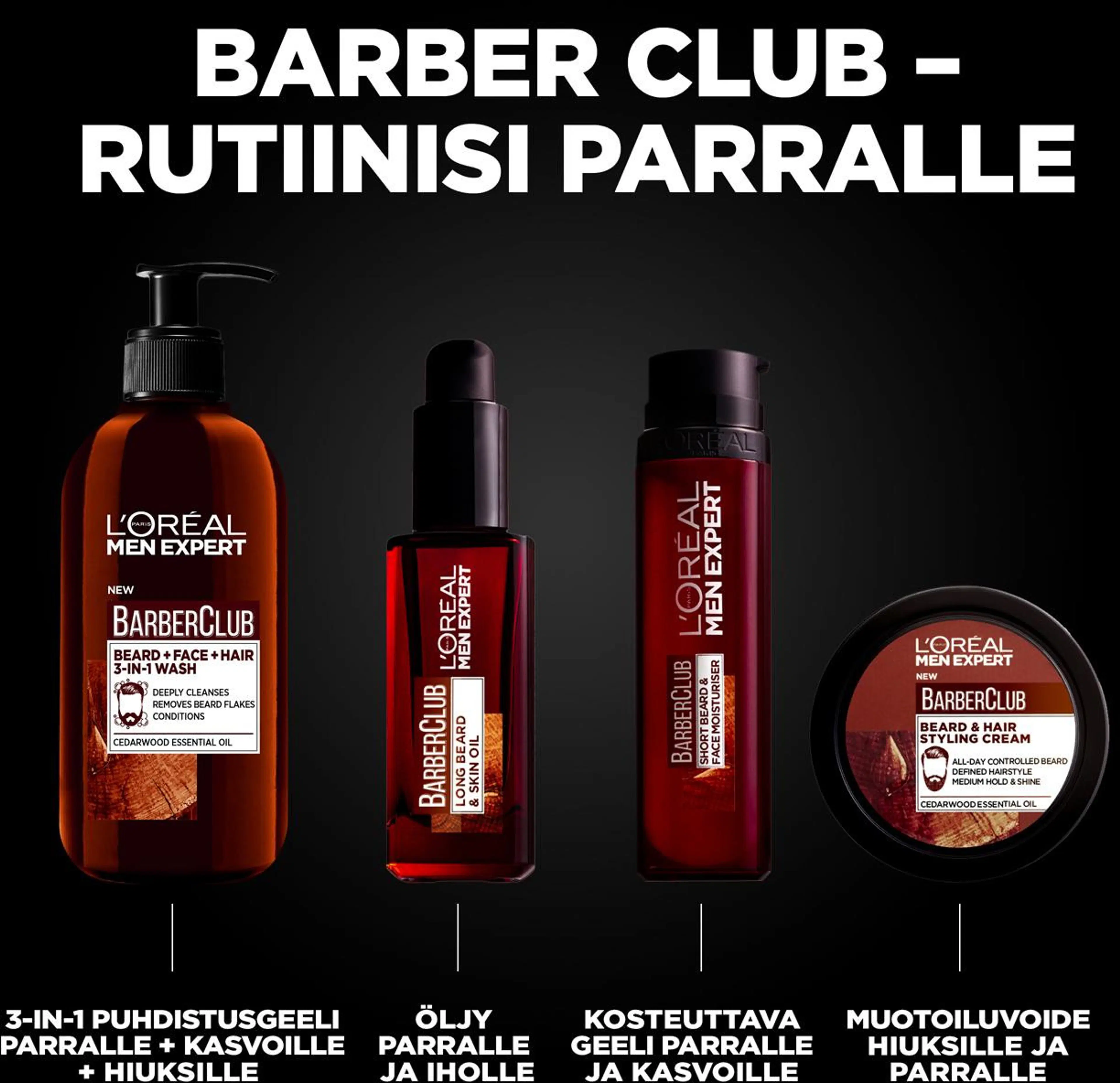 L'Oréal Paris Men Expert Barber Club Long Beard & Skin Oil öljy parralle ja iholle 30ml