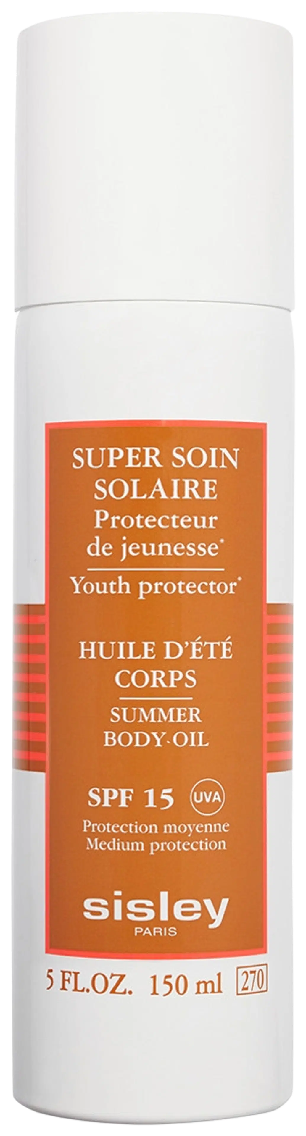 Sisley Super Soin Solaire Silky Body Oil Sun Care SPF15 aurinkosuojaöljy 150 ml