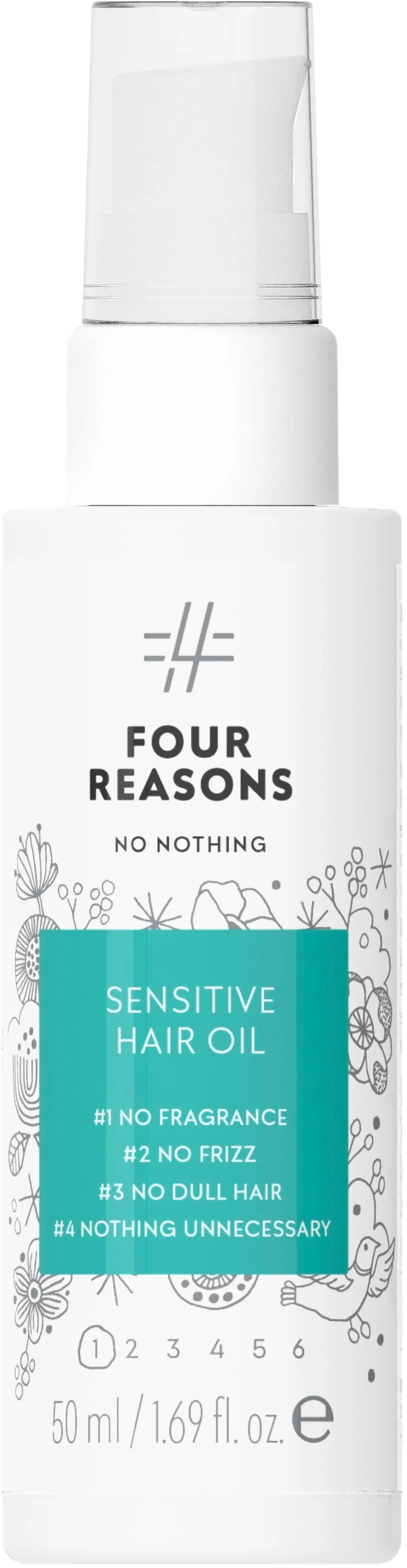 Four Reasons No Nothing Sensitive Hair Oil hiusöljy 50 ml