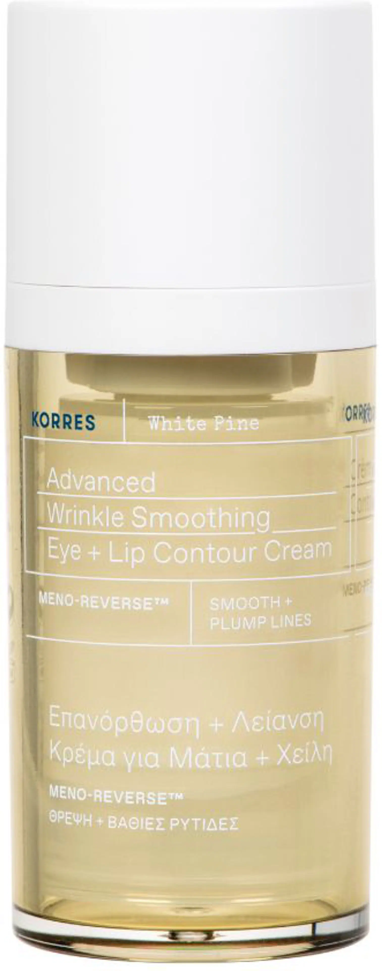 KORRES White Pine Meno-Reverse™ Total Youth Repair Eyes & Lips Cream silmän- ja huultenympärysvoide 15 ml