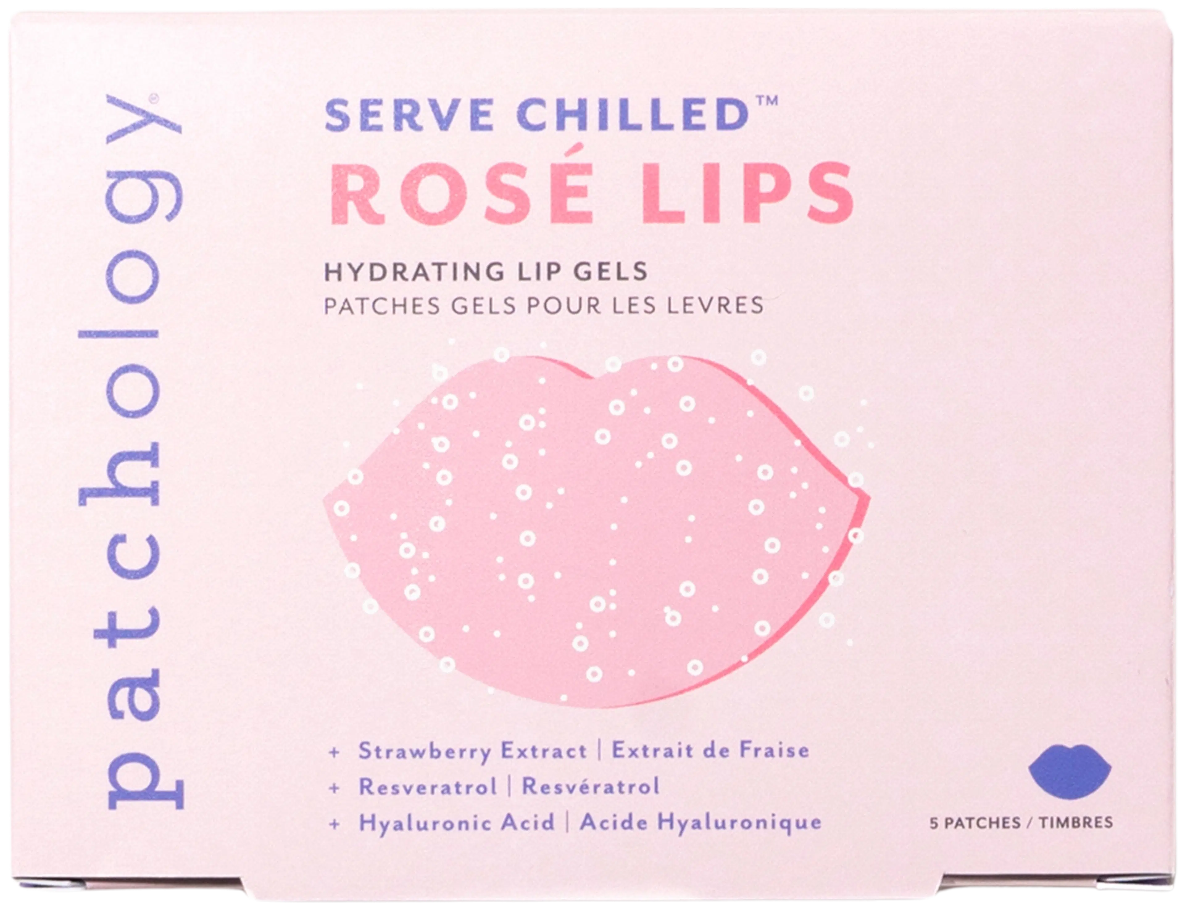 Patchology Rose' Lip Gel 5-pack-huulivoide setti