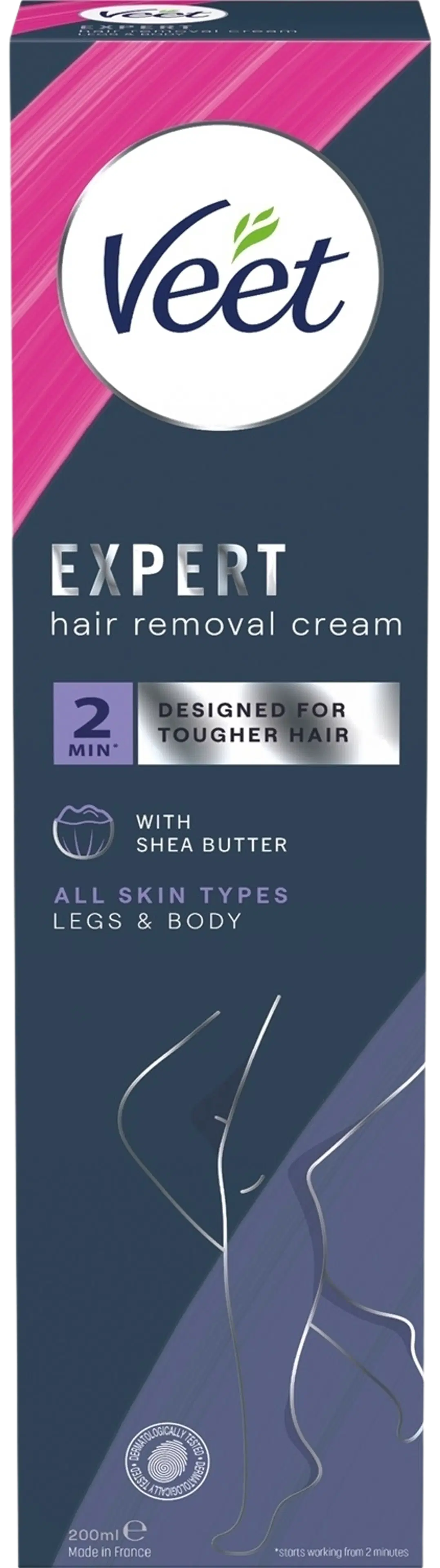 Veet Expert Hair Removal Cream Body & Legs all skin types 200 ml