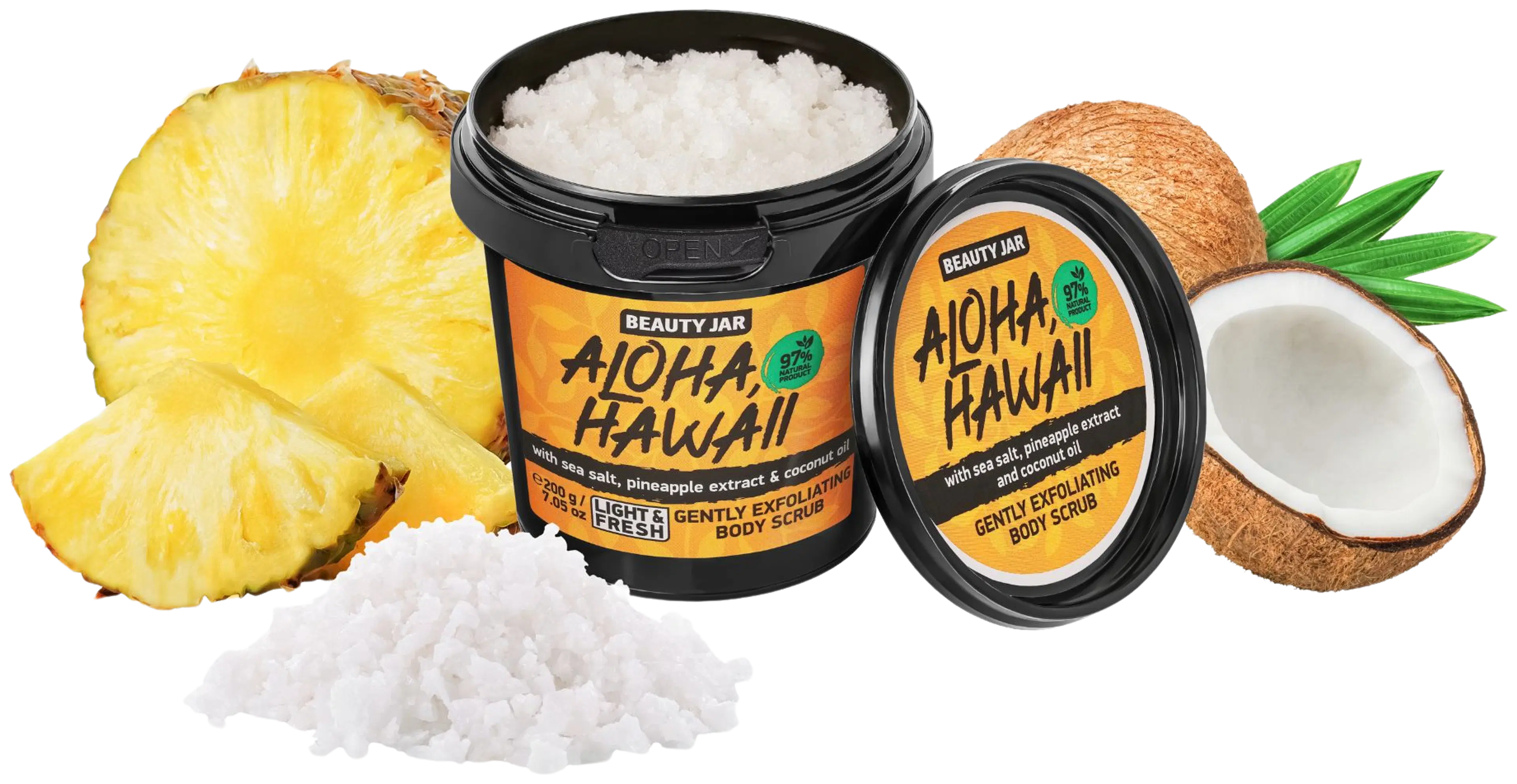Beauty Jar Aloha, Hawaii Body Scrub vartalokuorinta 200 g