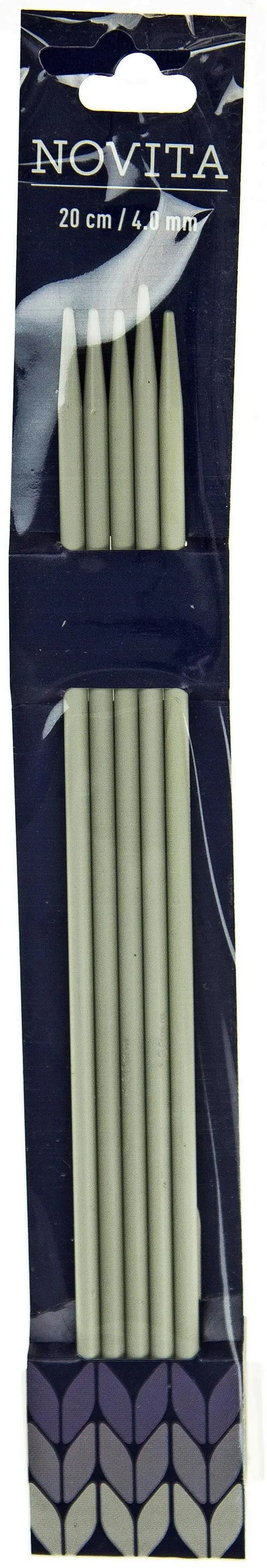 Novita Sukkapuikot 20cm - 4 mm harmaa