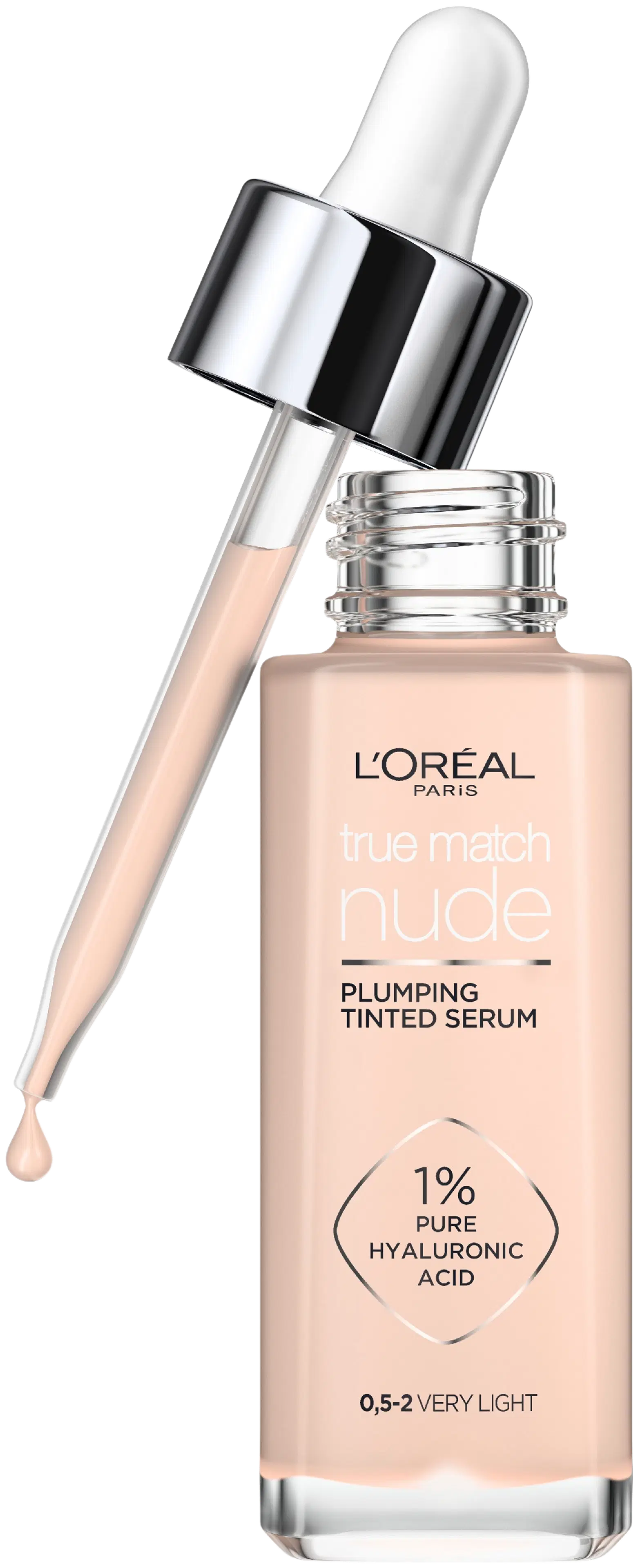 L'Oréal Paris True Match Nude Plumping Tinted Serum  7-8 Tan-Deep -meikkivoide 30 ml