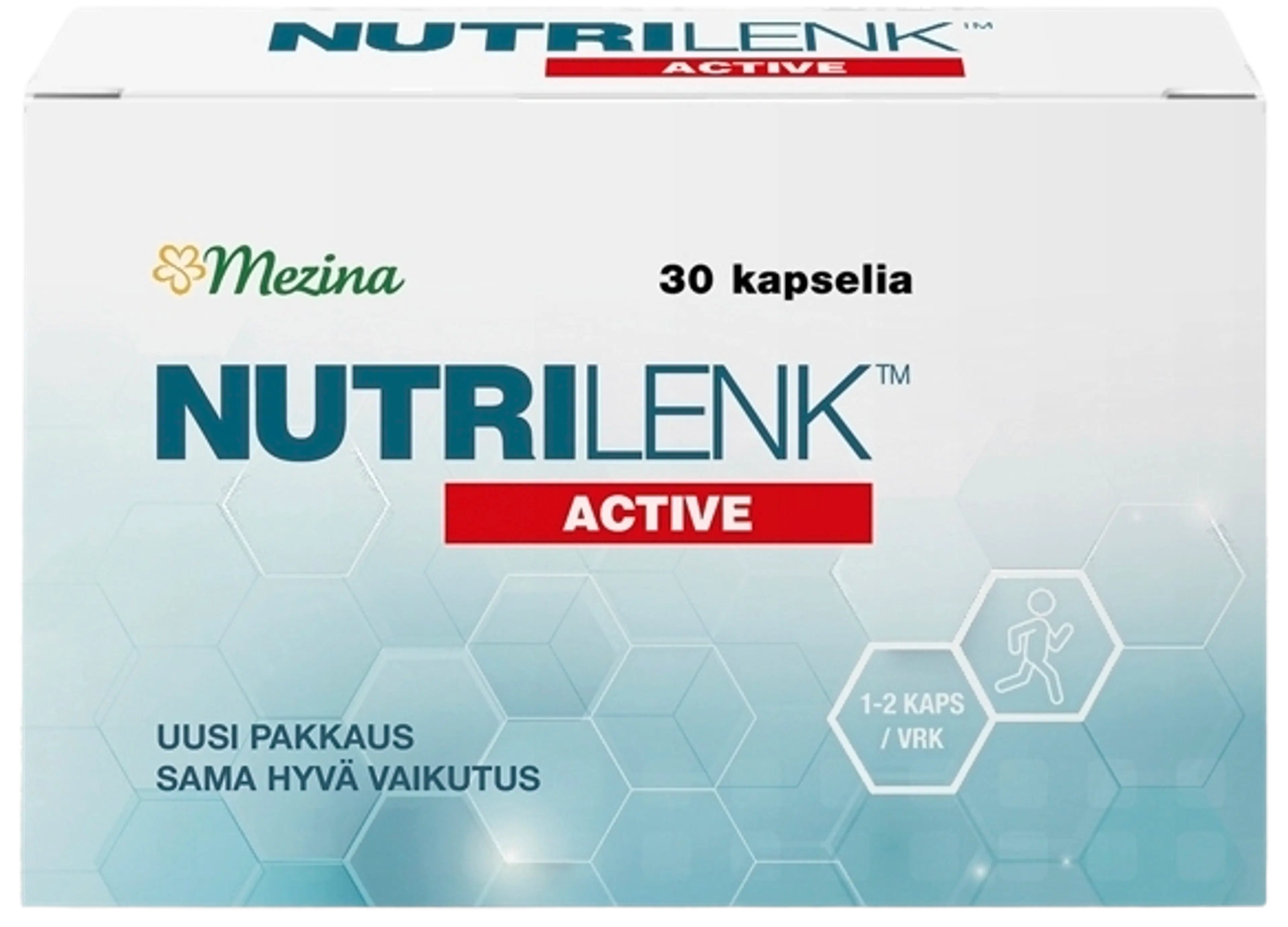 Mezina NutriLenk Active kukonhelttakapseli ravintolisä 30 kaps. 4 g