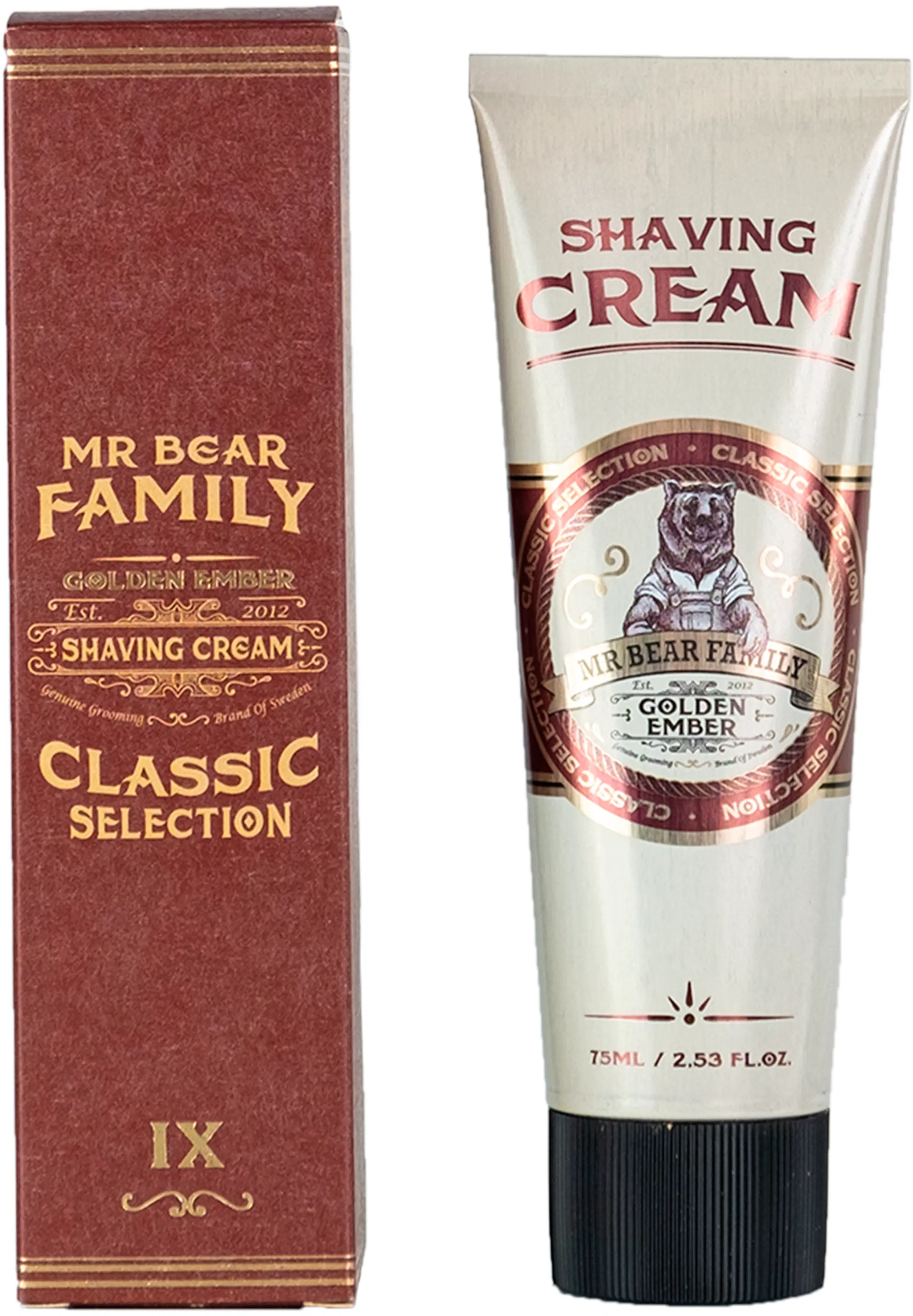 Mr Bear Family Golden Ember Shaving Cream parranajovoide 75 ml