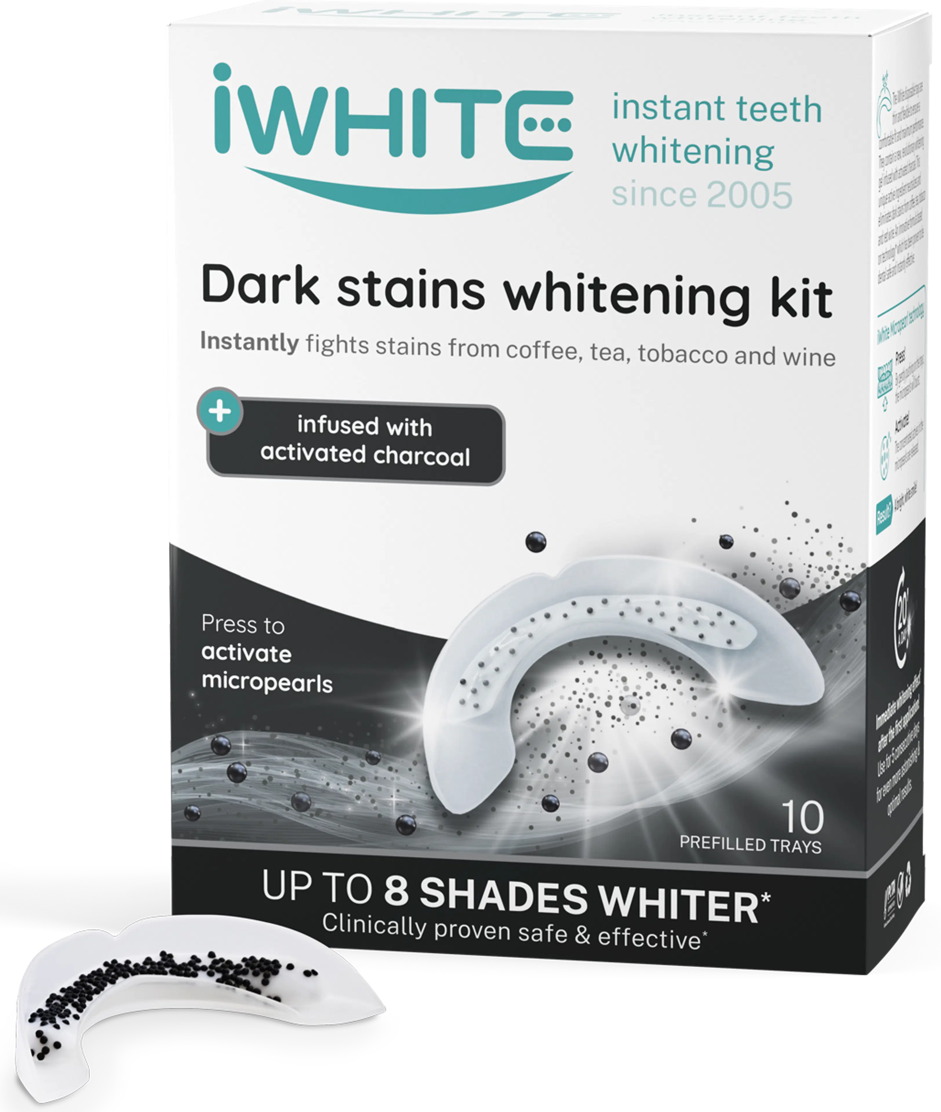 iWhite Dark Stains valkaisumuotit 10 x 0.8 g