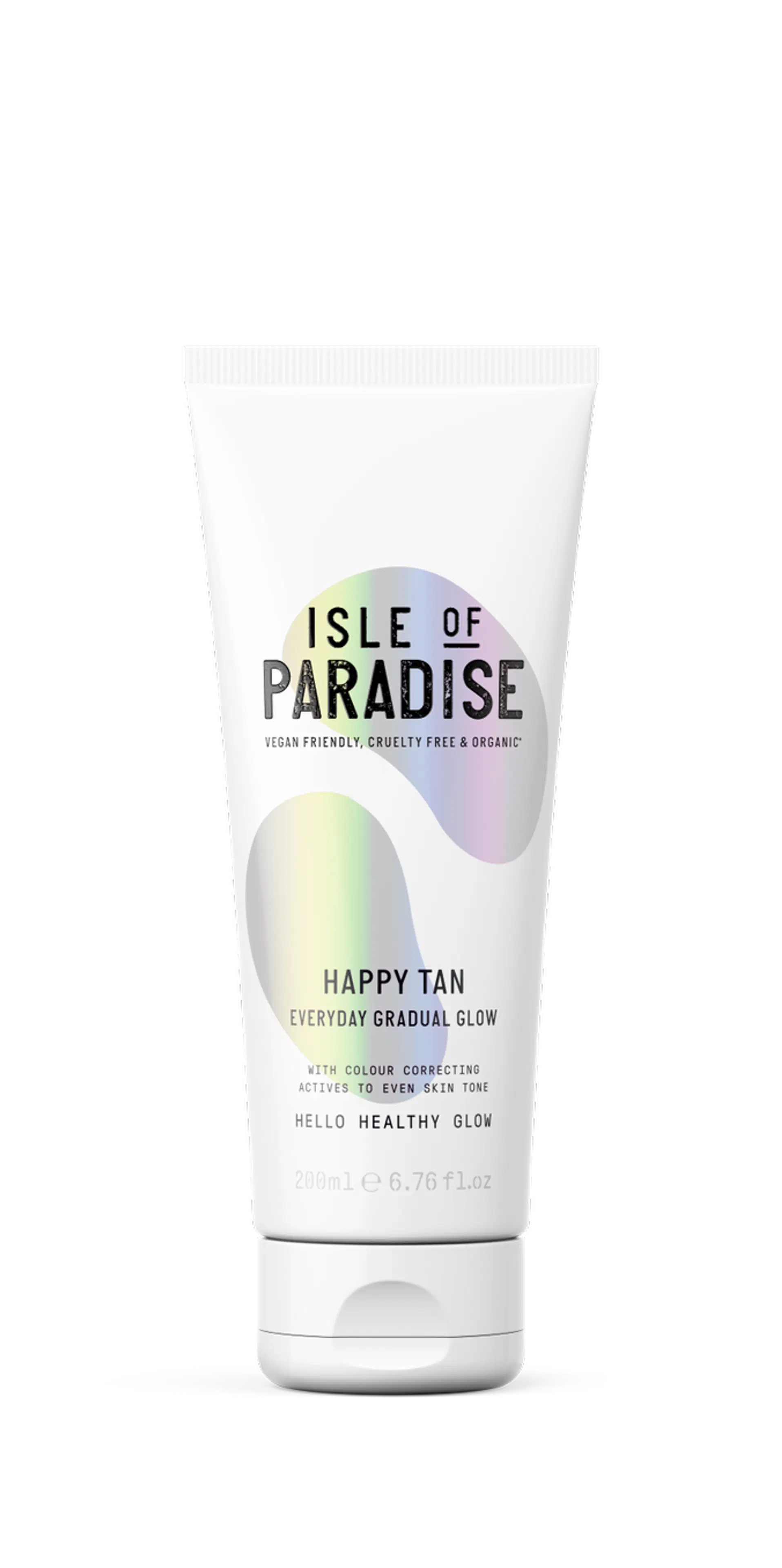 Isle of Paradise Happy Tan Everyday Gradual Glow 200ml -asteittain päivettävä voide