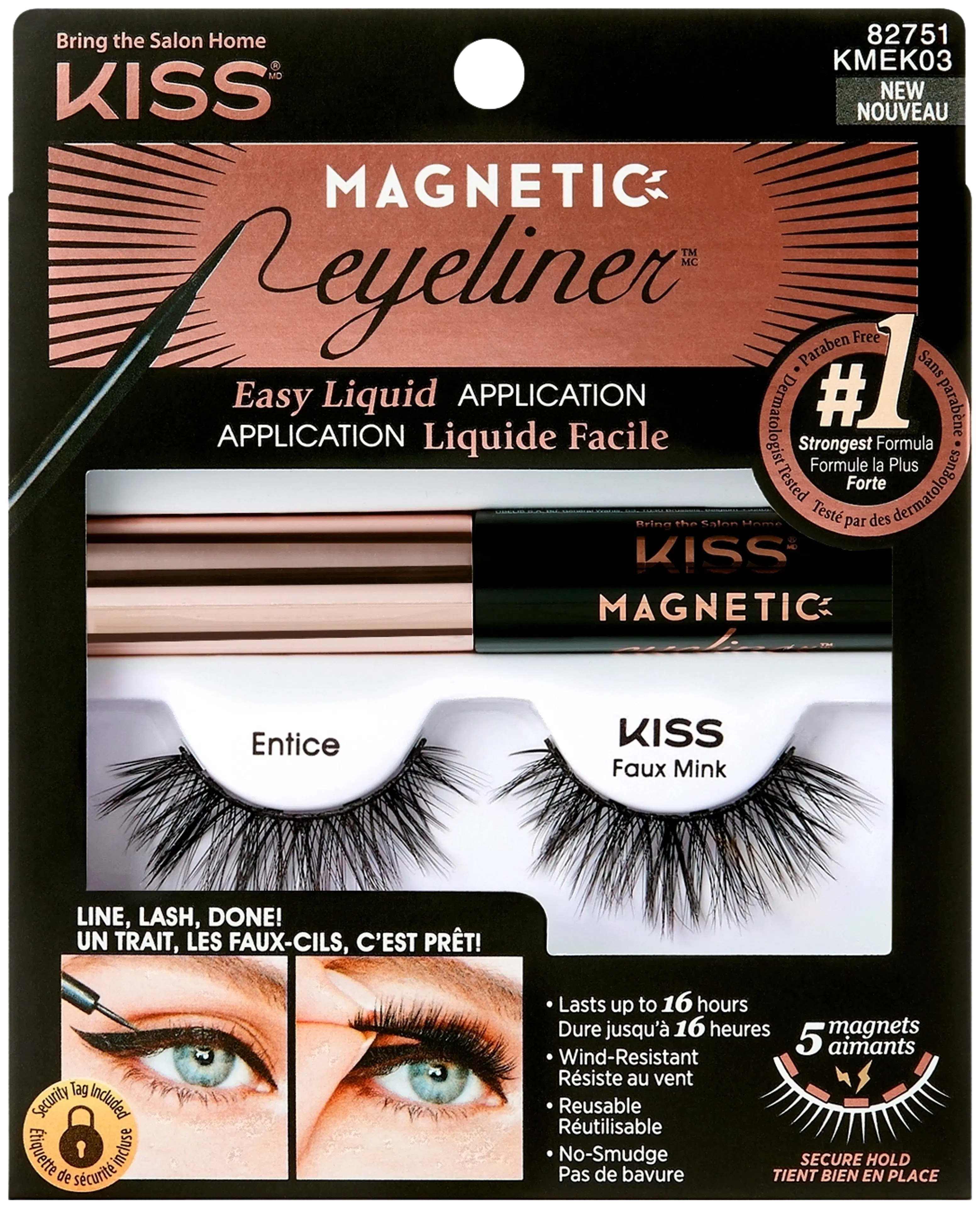 Kiss Magnetic Eyeliner Kit Entice