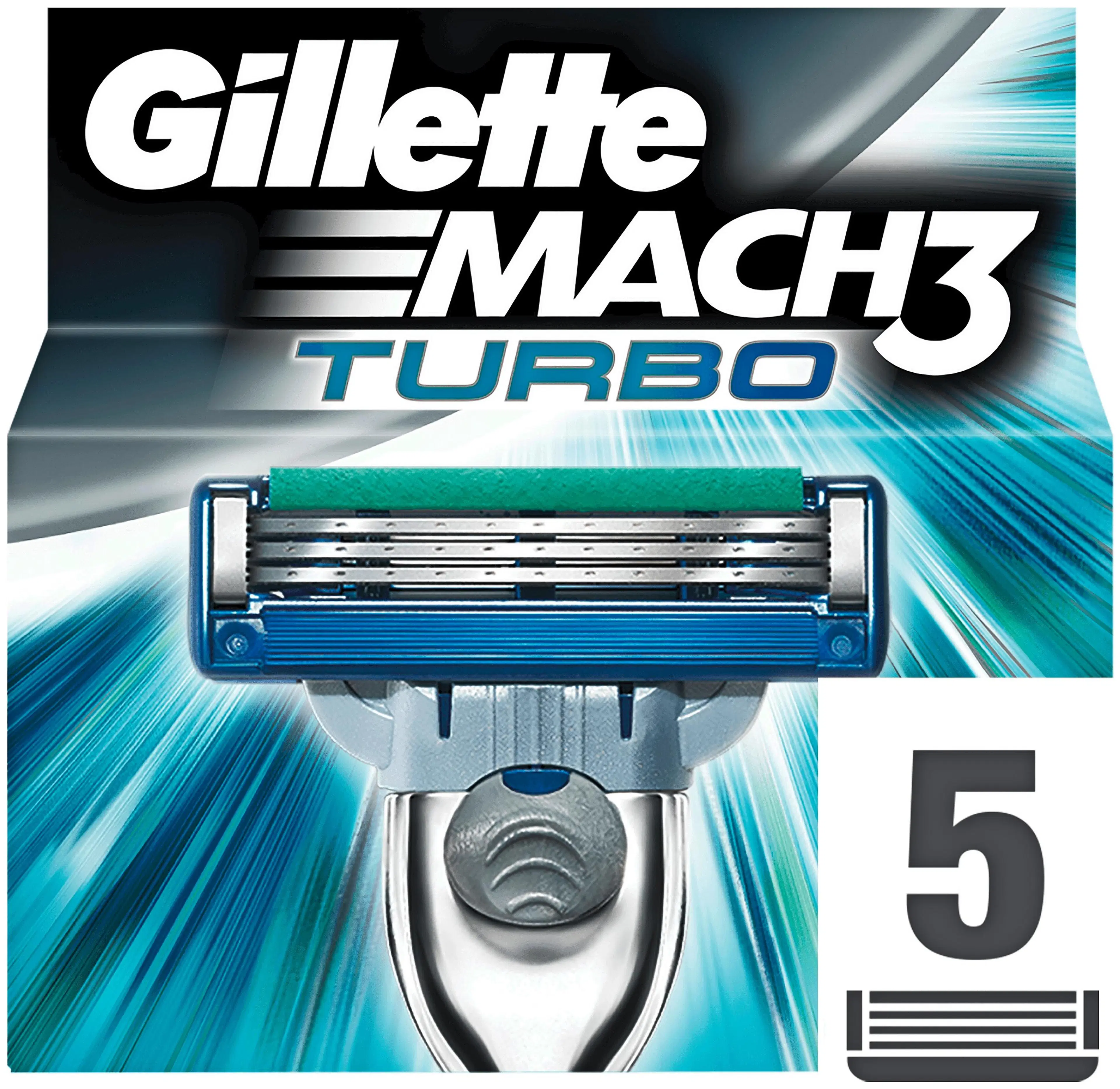 Gillette 5kpl Mach3 Turbo terä