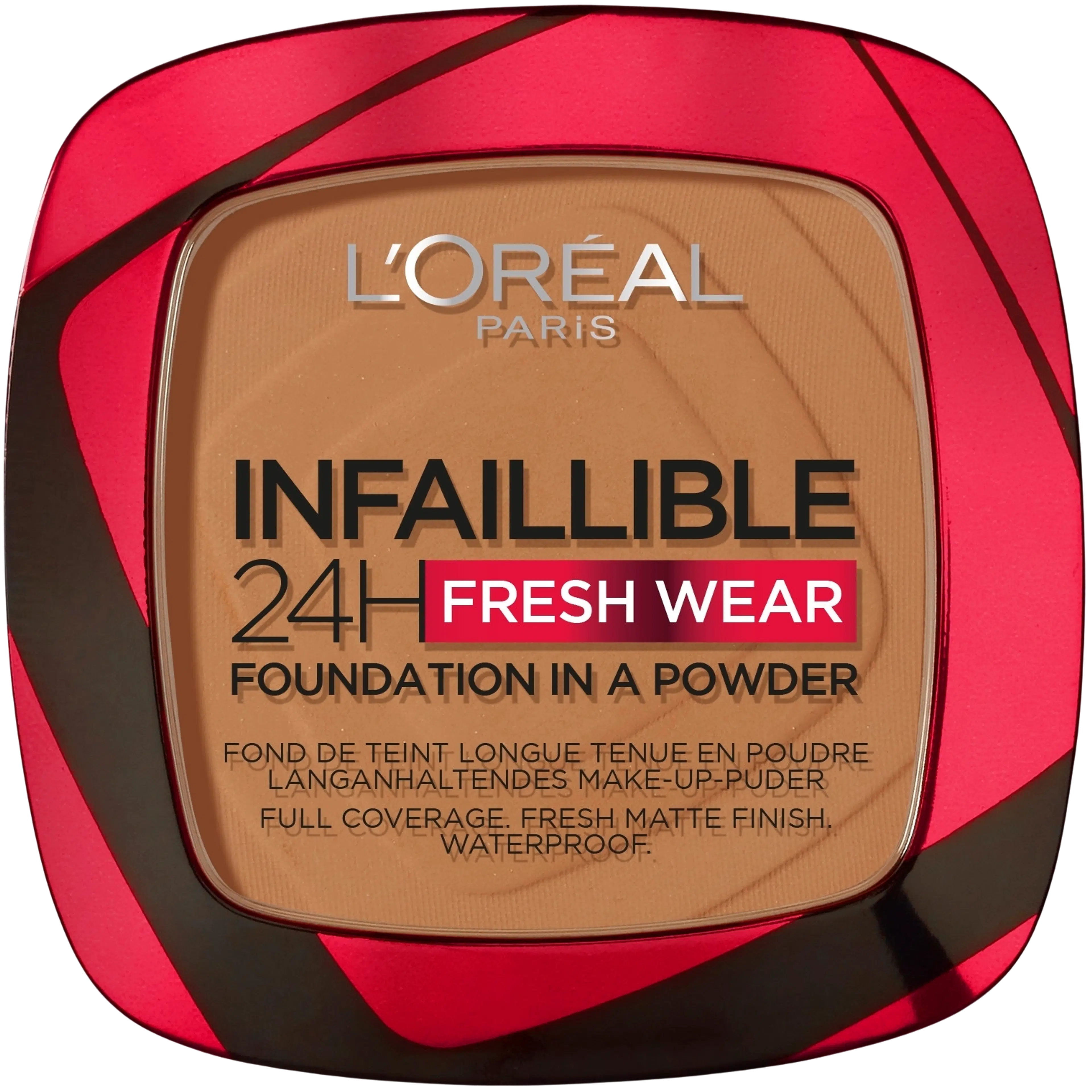 L'Oréal Paris Infaillible 24h Fresh Wear 355 Sienna meikkipuuteri 9 g
