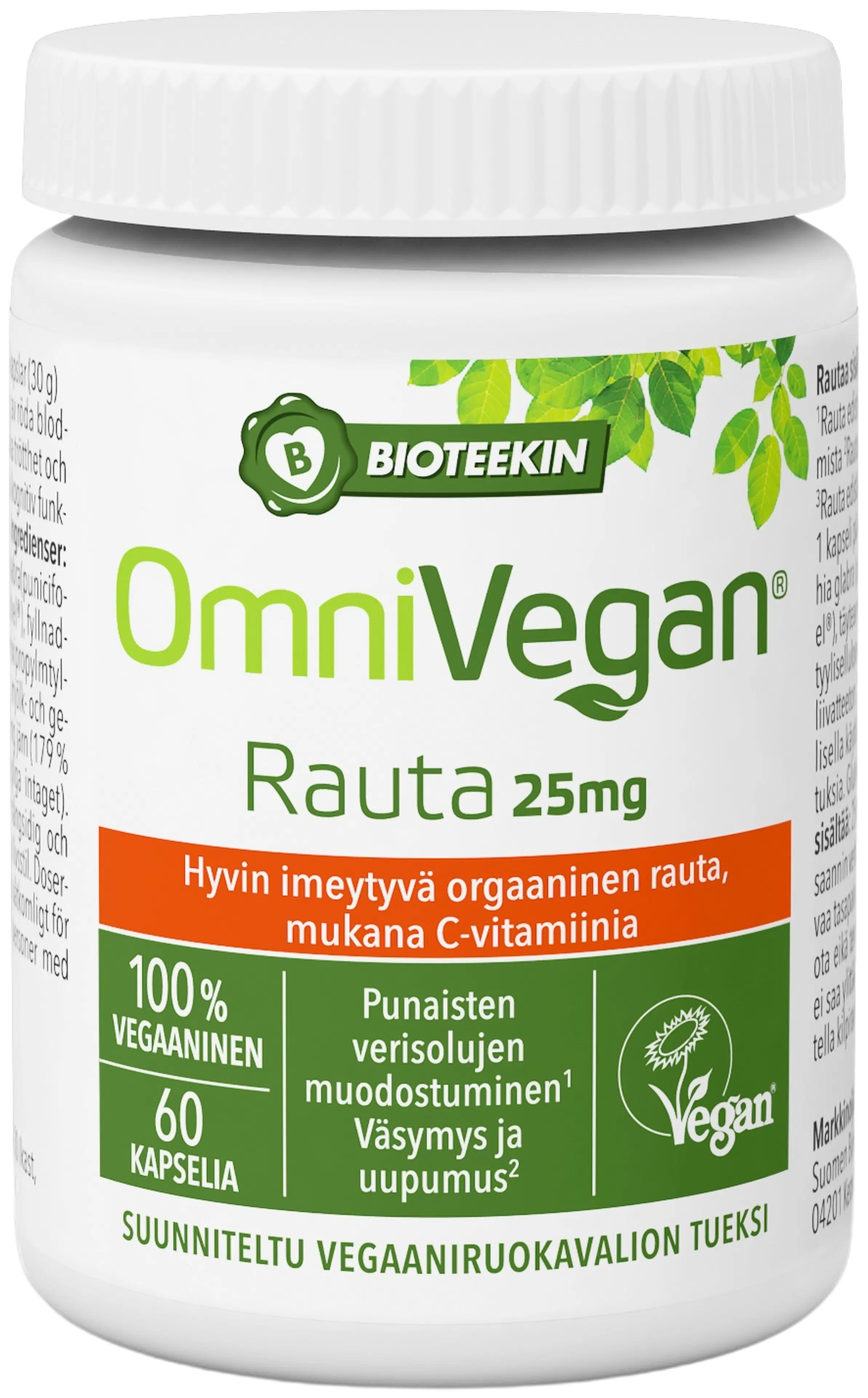 Bioteekin OmniVegan® Rauta 60 kaps