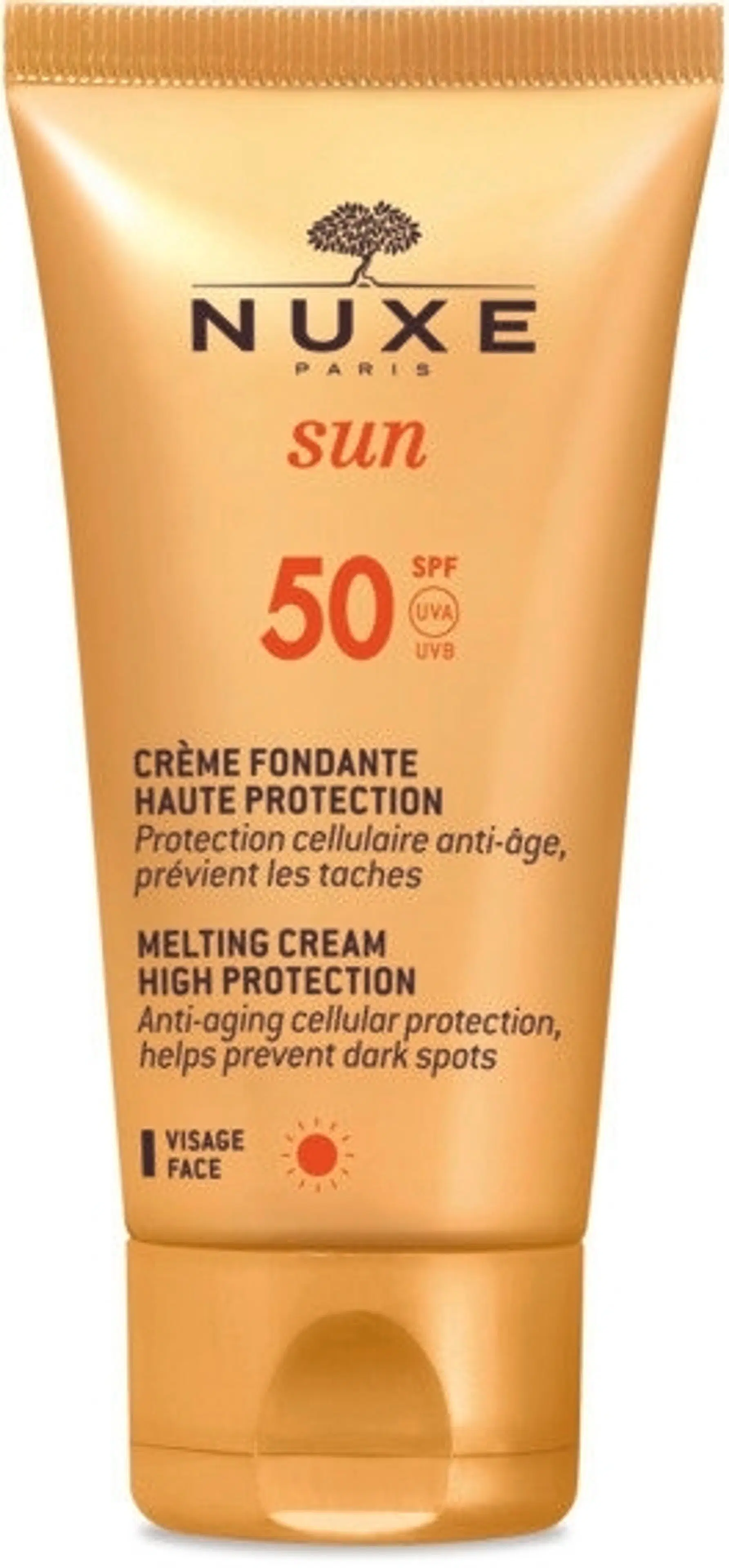 NUXE Sun Melting Cream High Protection SPF 50 for Face aurinkovoide 50 ml