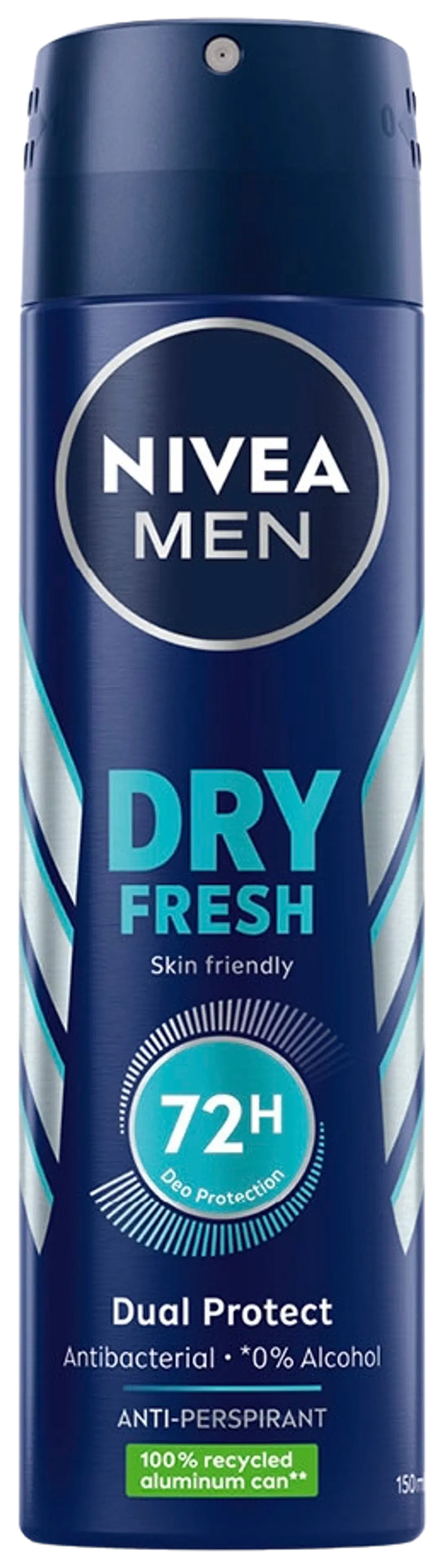 NIVEA MEN 150ml Dry Fresh Deo Spray -antiperspirantti
