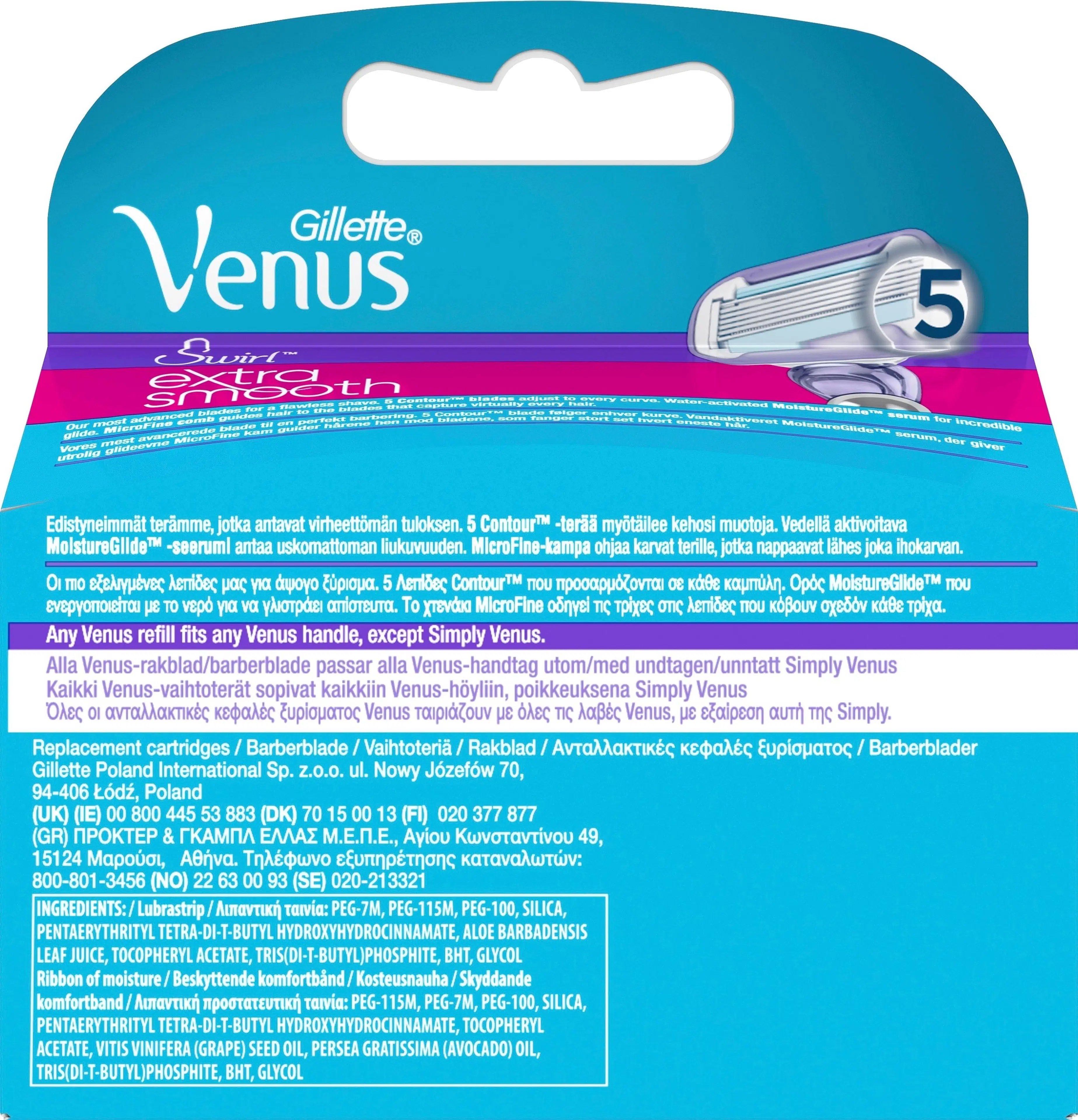 Gillette Venus Deluxe Smooth Swirl 3kpl terä
