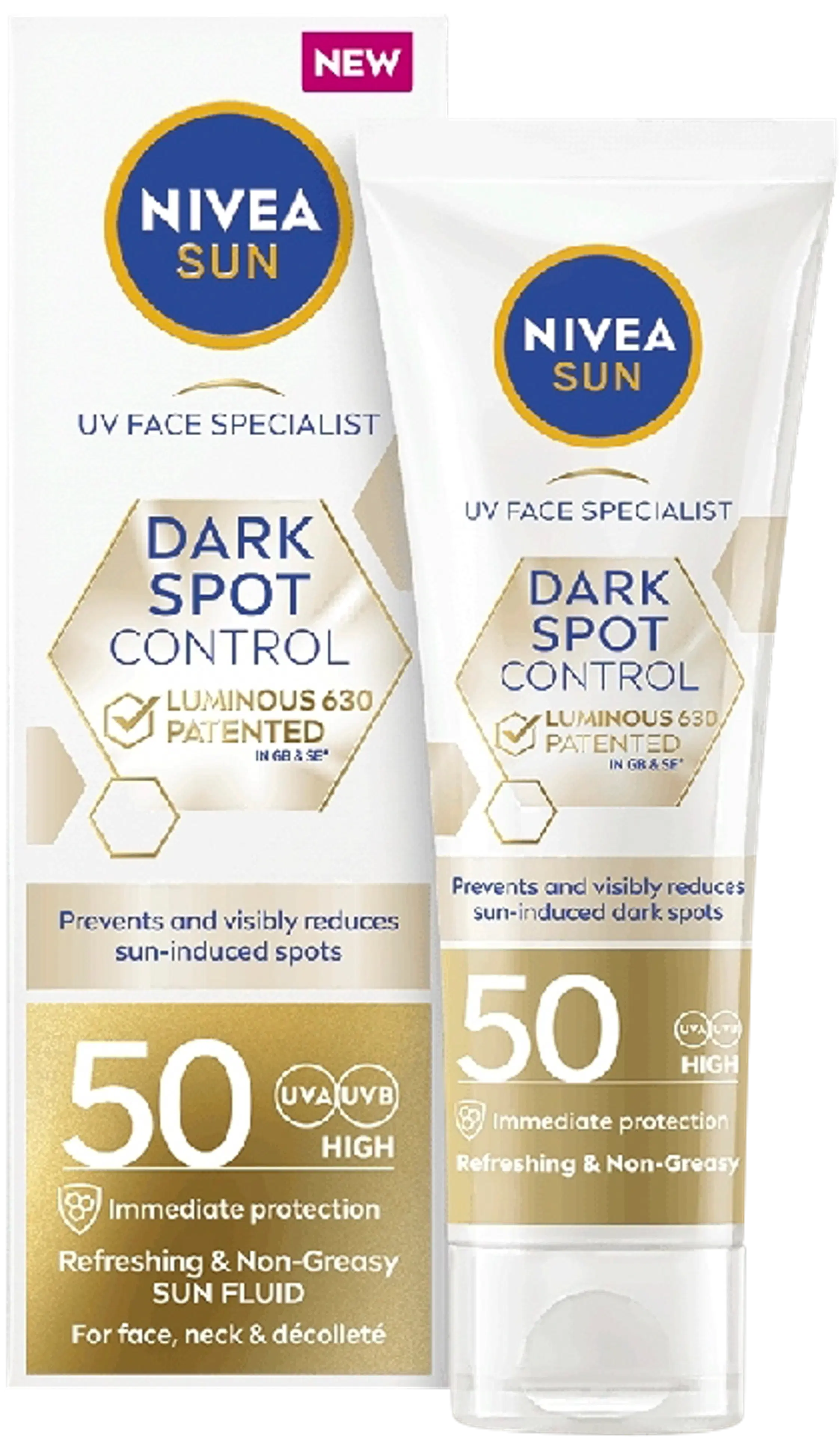 NIVEA SUN 40ml UV Face LUMINOUS630® Spot Control SK50 -aurinkovoide