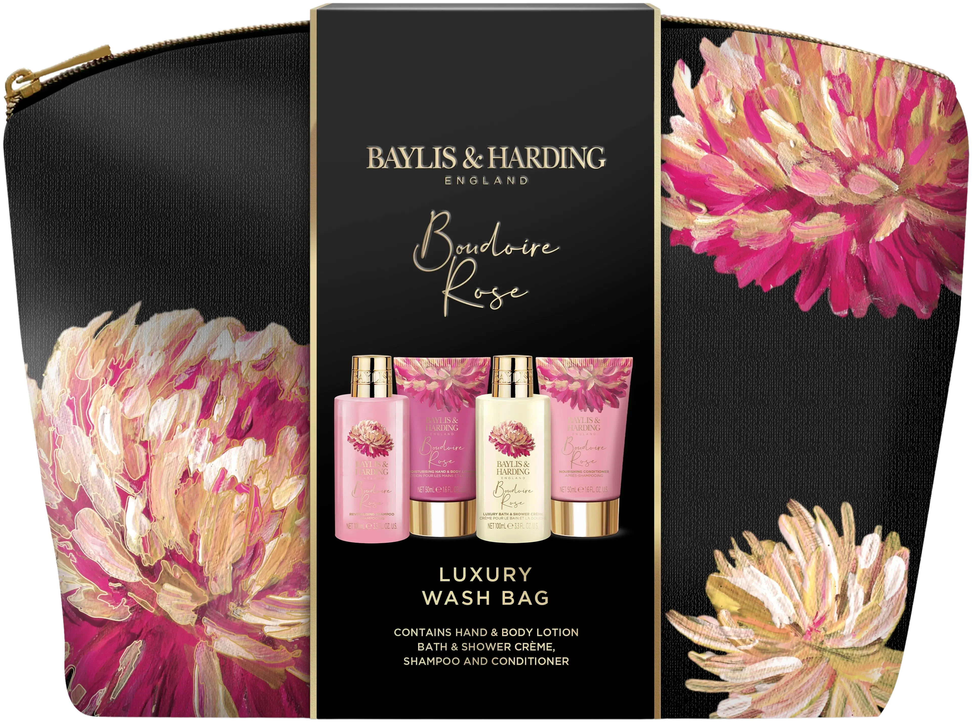 Baylis & Harding Boudoire Rose Toiletry Bag -lahjapakkaus