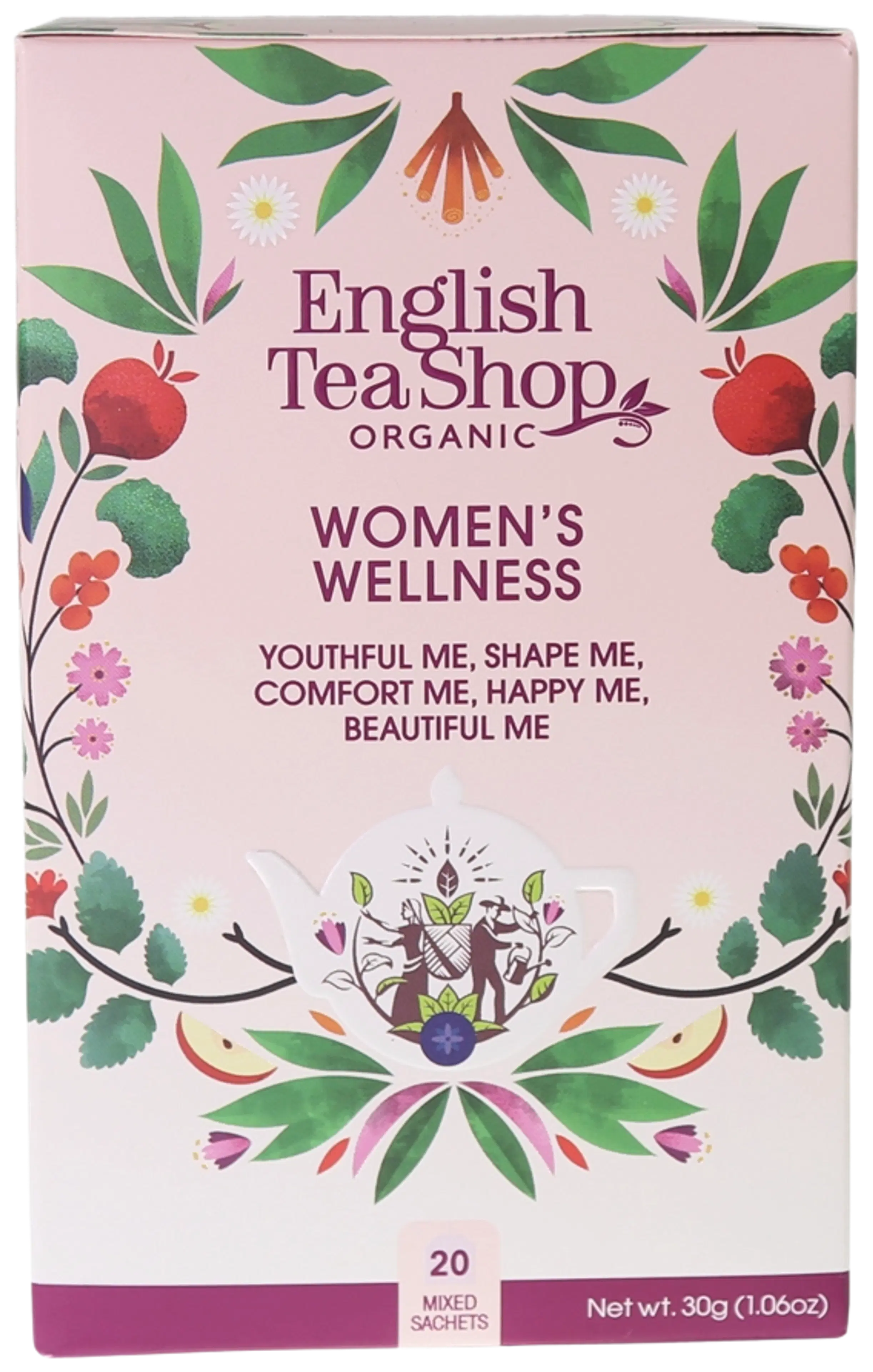 English Tea Shop luomuhaudukelajitelma woman's wellness 20pss 30g