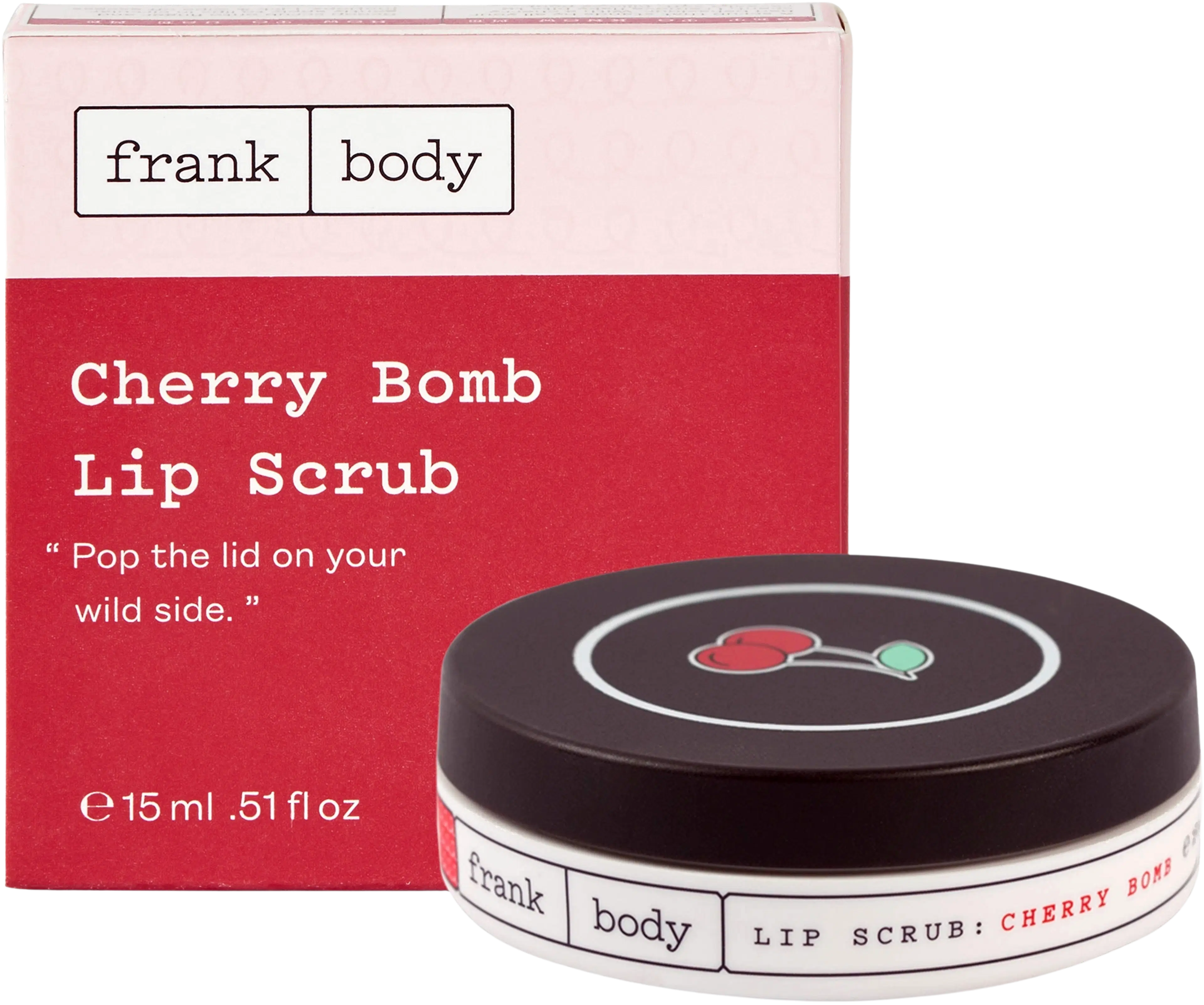 Frank Body Lip Scrub Cherry Bomb huulikuorinta 15ml