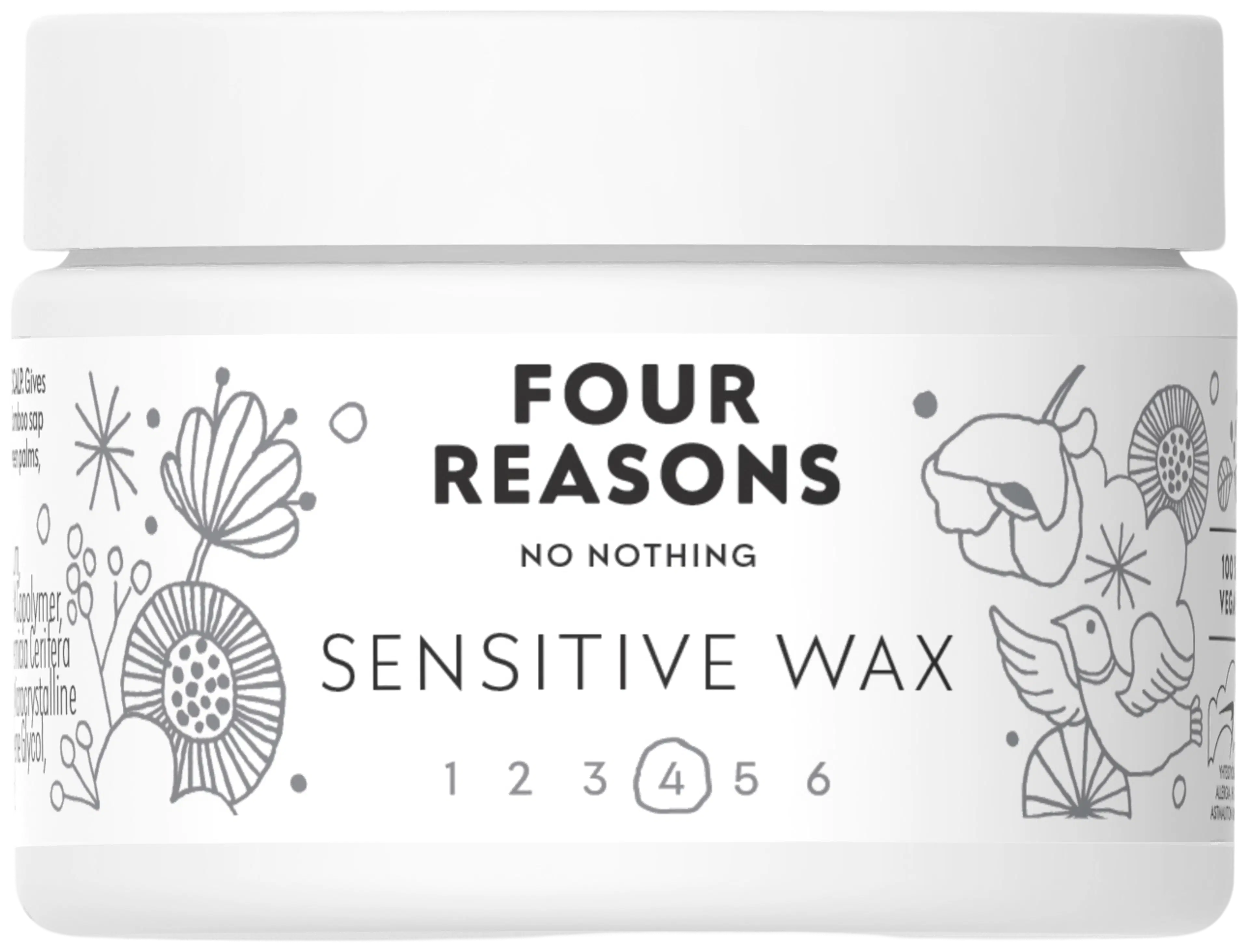 Four Reasons No nothing Sensitive Wax muotoiluvaha 100 ml
